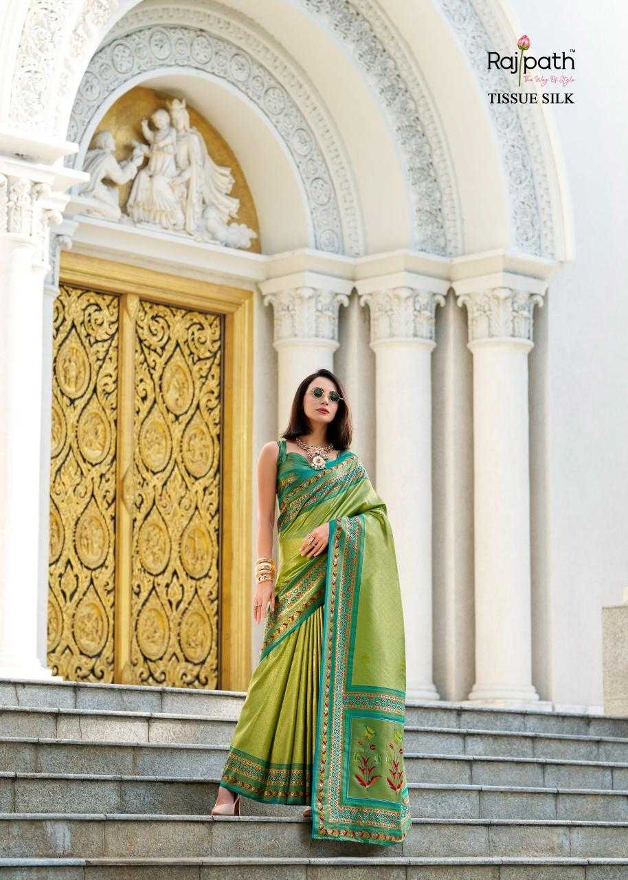 Ynf Tissue Silk KESH416 RajPath-Rajkumari Silk Sarees Wedding Collections Festive Collections Wholesale Heavy Silk Sarees Designer Silk Sarees Silk Sarees For Weddings Manufacturer