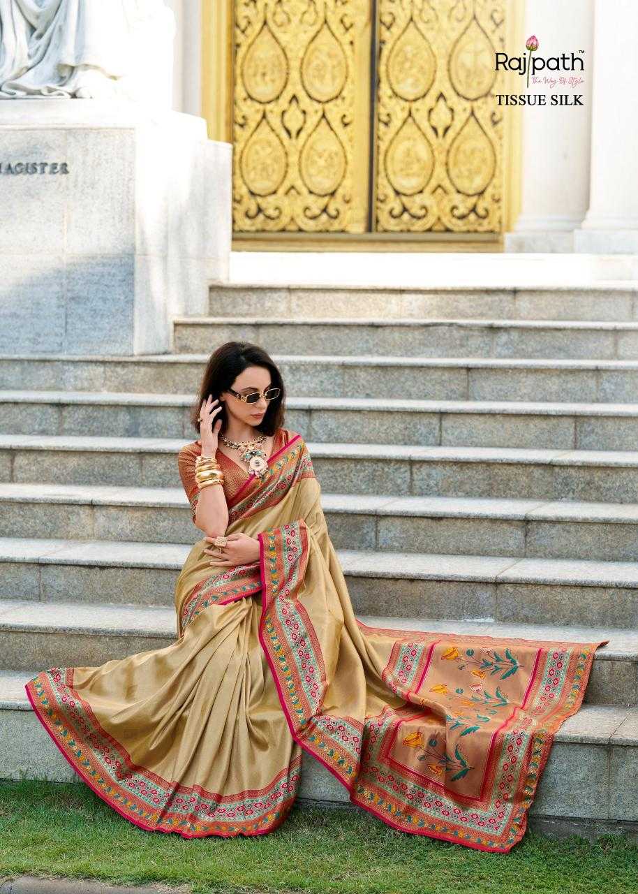 Ynf Tissue Silk KESH416 RajPath-Rajkumari Silk Sarees Wedding Collections Festive Collections Wholesale Heavy Silk Sarees Designer Silk Sarees Silk Sarees For Weddings Manufacturer