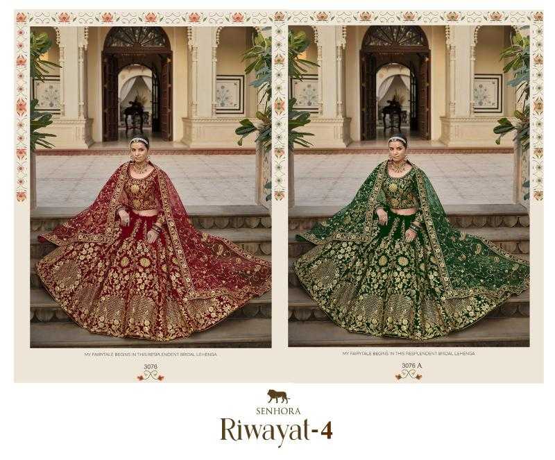 Ynf Velvet KESH416 SENHORA-RIWAYAT Lehengas Wedding Collections Festive Collections Wholesale Fancy Lehenga Velvet Lehenga Heavy Lehenga Manufacturer