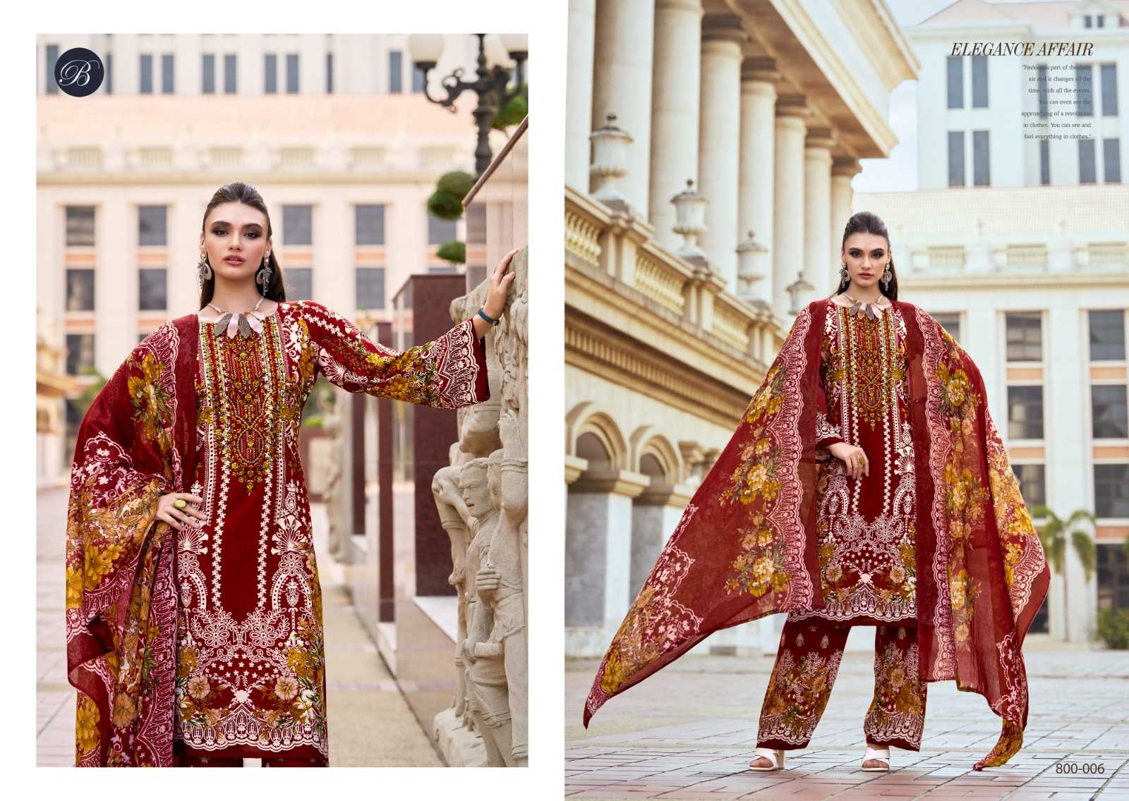 Ynf Viscose Rayon RIN186 BELLIZA-DILSHAD VOL 3 Suits & Dresses Islamic Clothing Festive Collections Wholesale Embroidery Suits Party wear suits Eid Collections Manufacturer