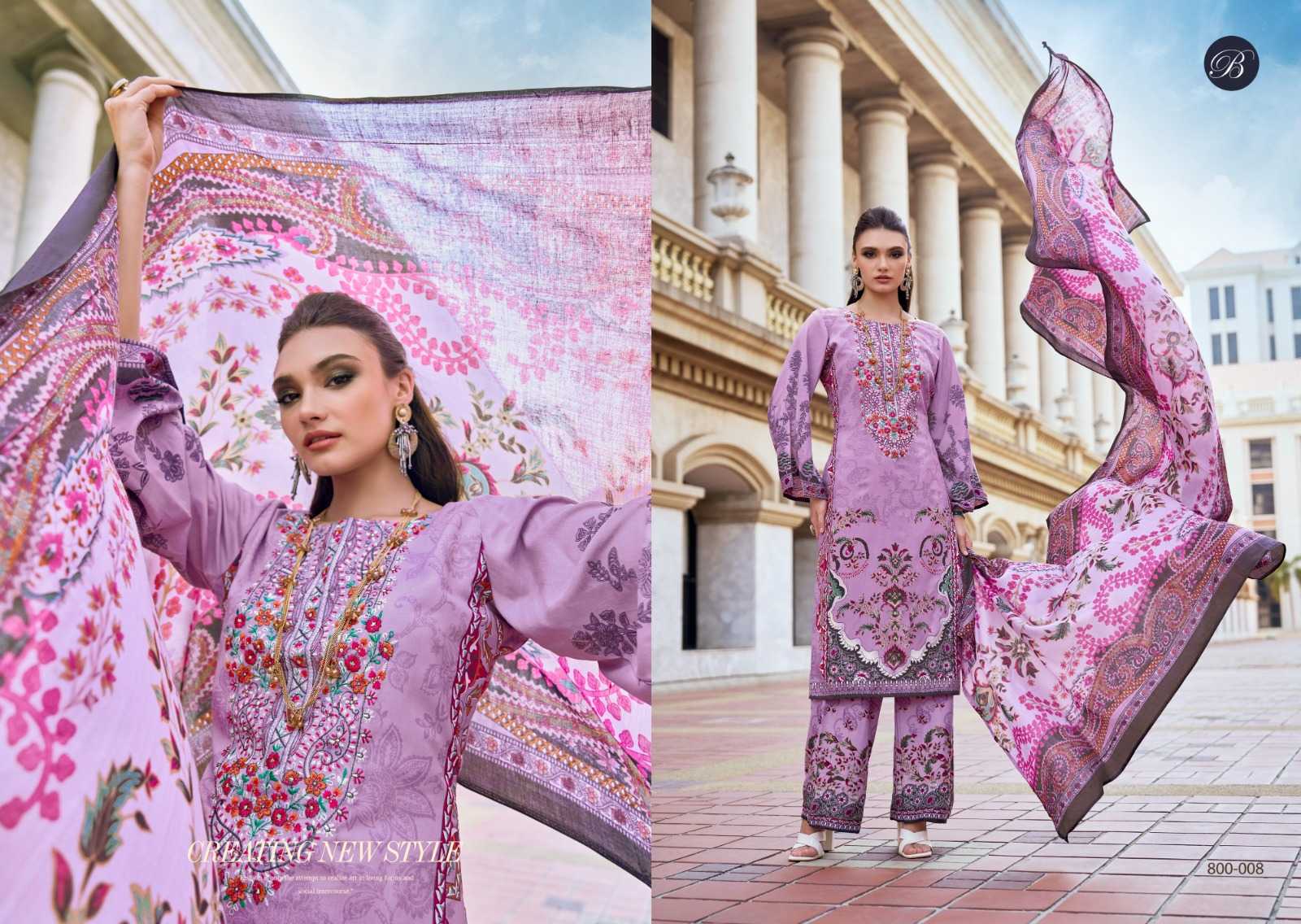 Ynf Viscose Rayon RIN186 BELLIZA-DILSHAD VOL 3 Suits & Dresses Islamic Clothing Festive Collections Wholesale Embroidery Suits Party wear suits Eid Collections Manufacturer