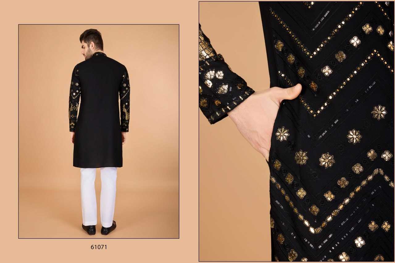 Ynf Viscose Rayon RIN197 2666 Mens Wear Diwali Collections Festive Collections Wholesale Mens Kurtas Casual Wear Men Wedding kurta Manufacturer