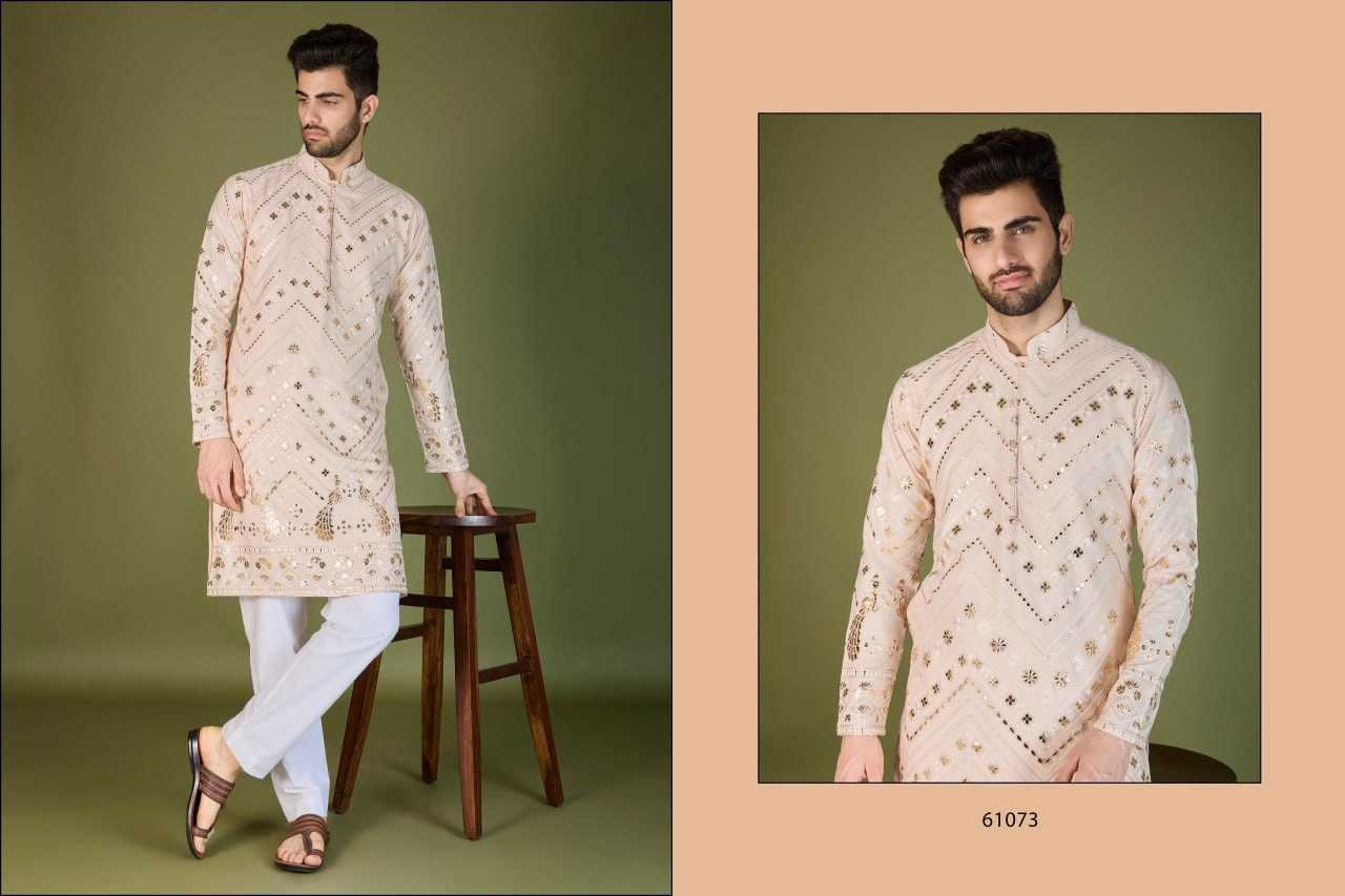 Ynf Viscose Rayon RIN197 2666 Mens Wear Diwali Collections Festive Collections Wholesale Mens Kurtas Casual Wear Men Wedding kurta Manufacturer