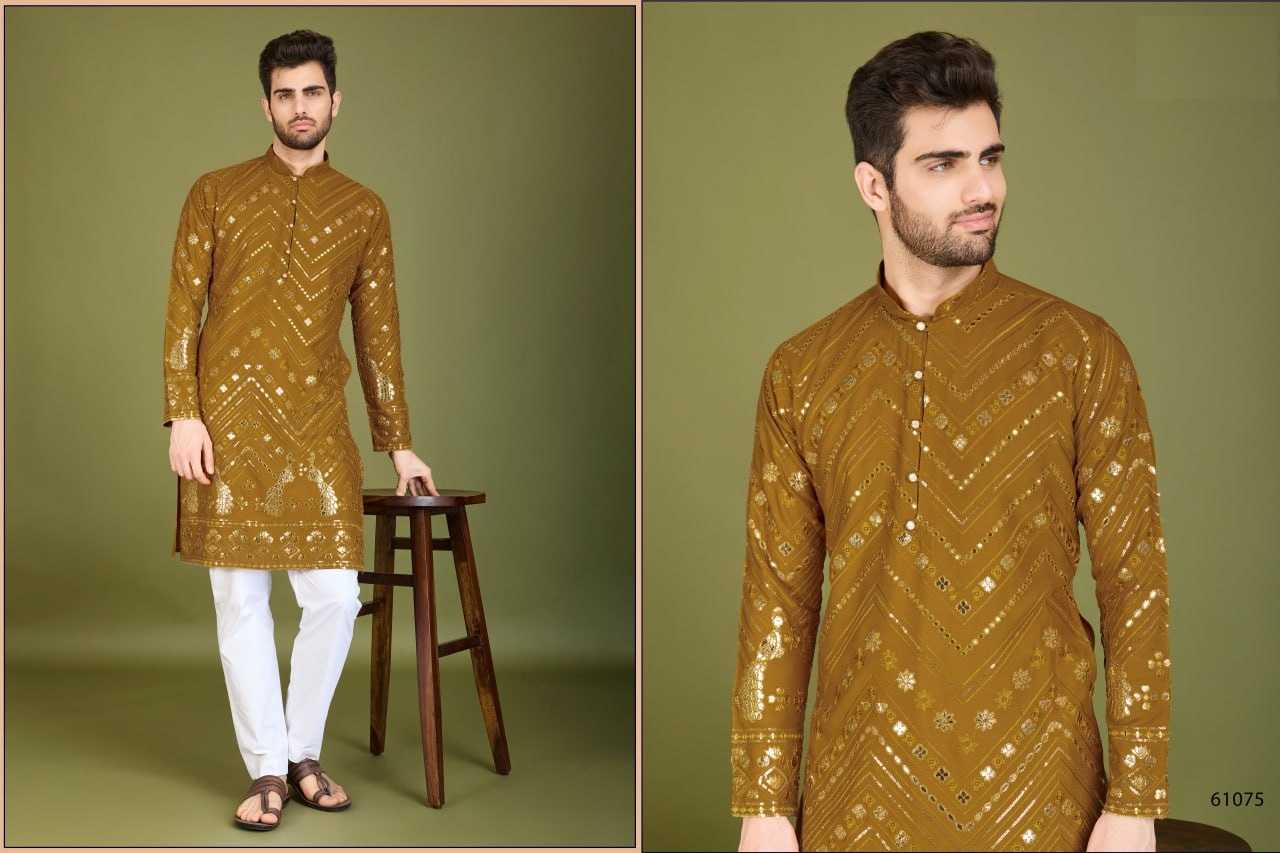 Ynf Viscose Rayon RIN197 2666 Mens Wear Diwali Collections Festive Collections Wholesale Mens Kurtas Casual Wear Men Wedding kurta Manufacturer