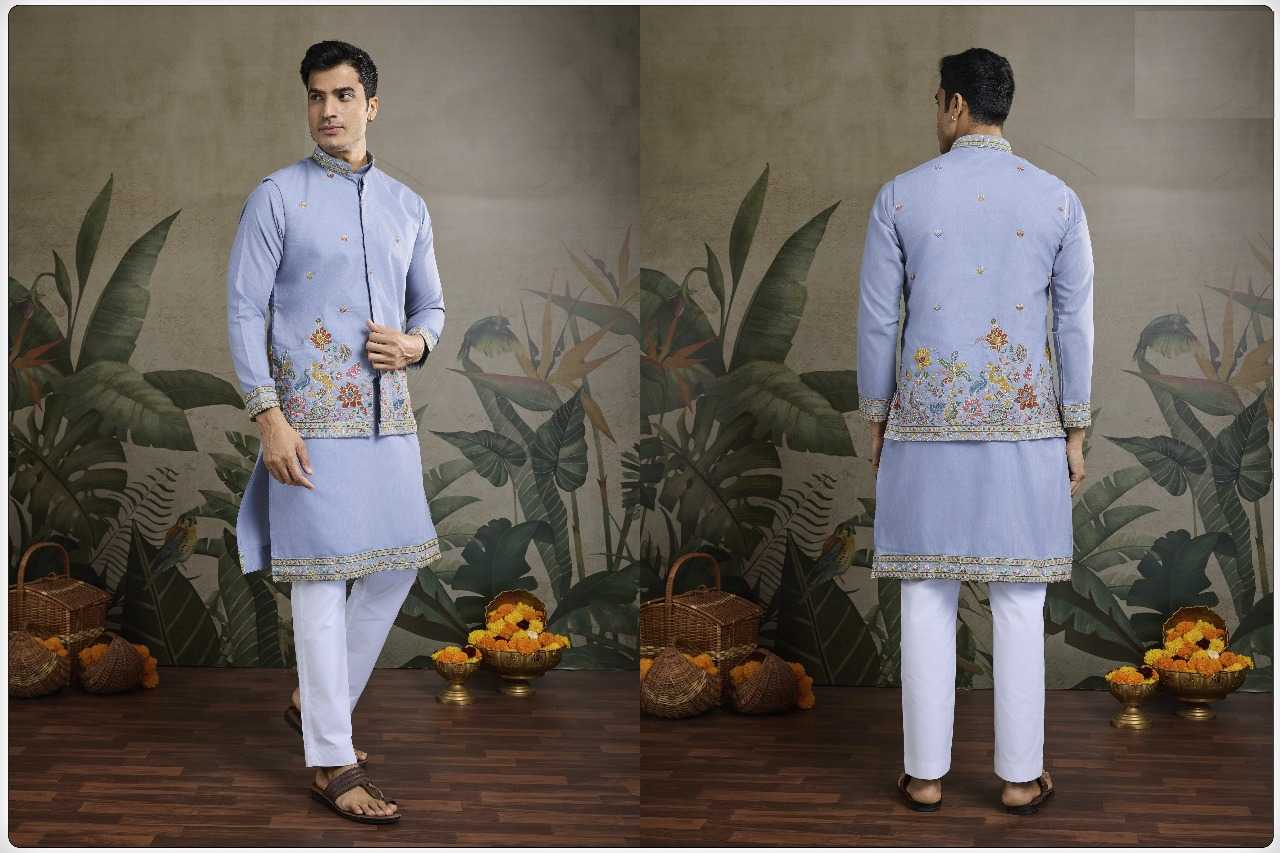 Ynf Cotton RIN197 2818 Mens Wear Wholesale Mens Kurtas Men Wedding kurta Embroidered Kurta Pajama Manufacturer