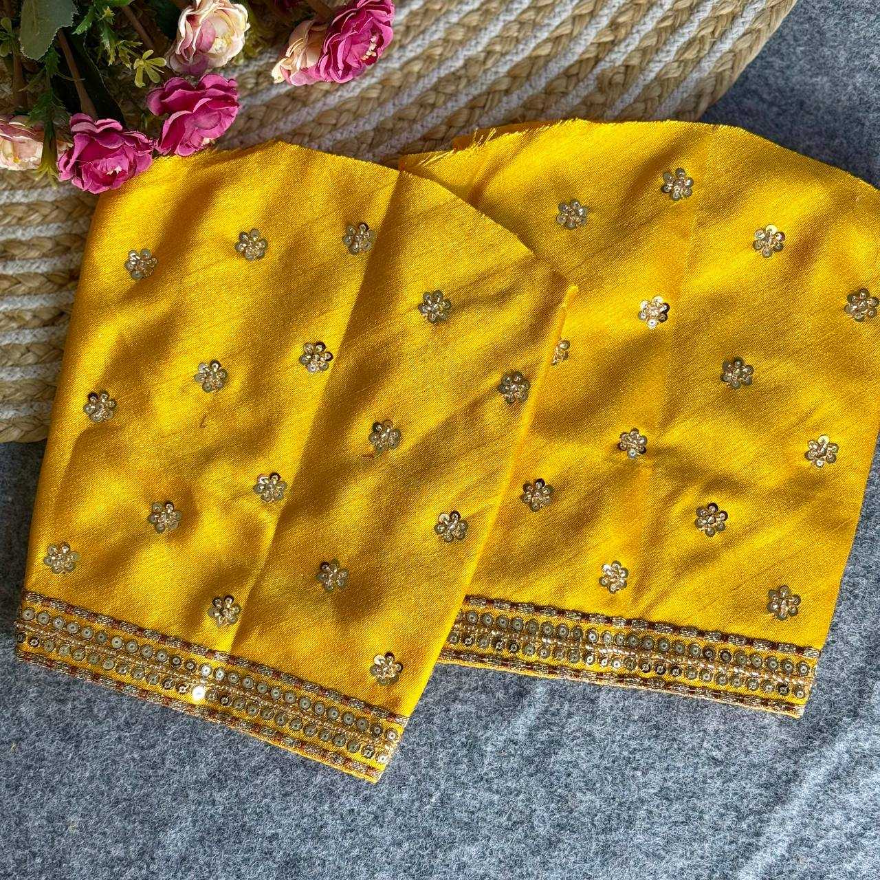 Ynf Italian Silk KESH111 NEACK BRIDAL BLOUSE Readymade Blouses Wholesale V-Neck Blouses Sequence Embroidery Blouse Sleeveless Blouse Manufacturer