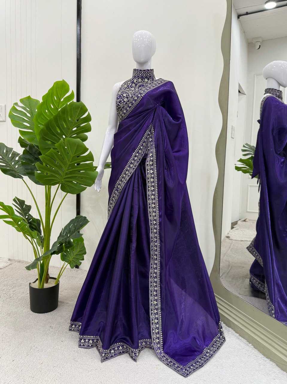 Ynf Jimmy Choo RIN133 580 Sarees Bollywood Collections Wholesale Designer Sarees Fancy Sarees Ananya Pandey Sarees Manufacturer