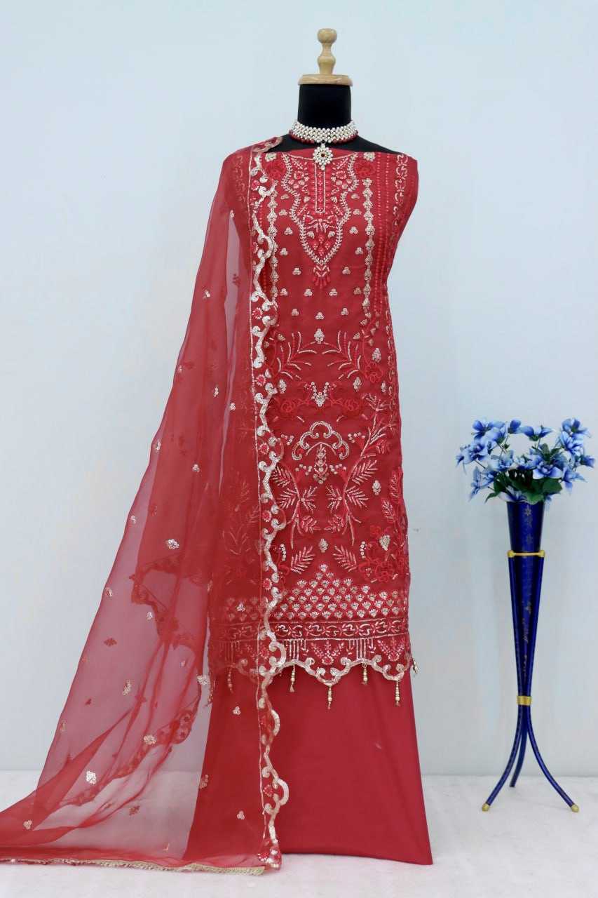 Ynf Organza Silk RIN131 TF ~ 1305 Kurti Wholesale Fancy Kurti Embroidered Kurtis Printed Silk Kurti Manufacturer