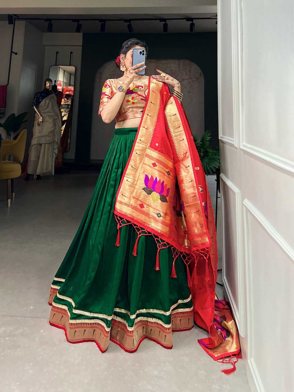 Ynf Paithani Silk RIN197 2016 Lehengas Wholesale Fancy Lehenga Traditional Lehenga Silk Lehenga Paithani Lehenga Manufacturer