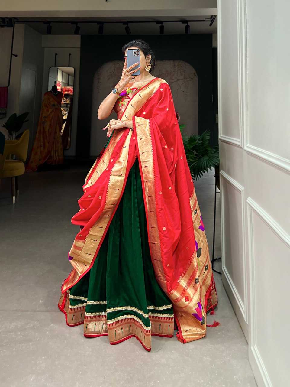 Ynf Paithani Silk RIN197 2016 Lehengas Wholesale Fancy Lehenga Traditional Lehenga Silk Lehenga Paithani Lehenga Manufacturer