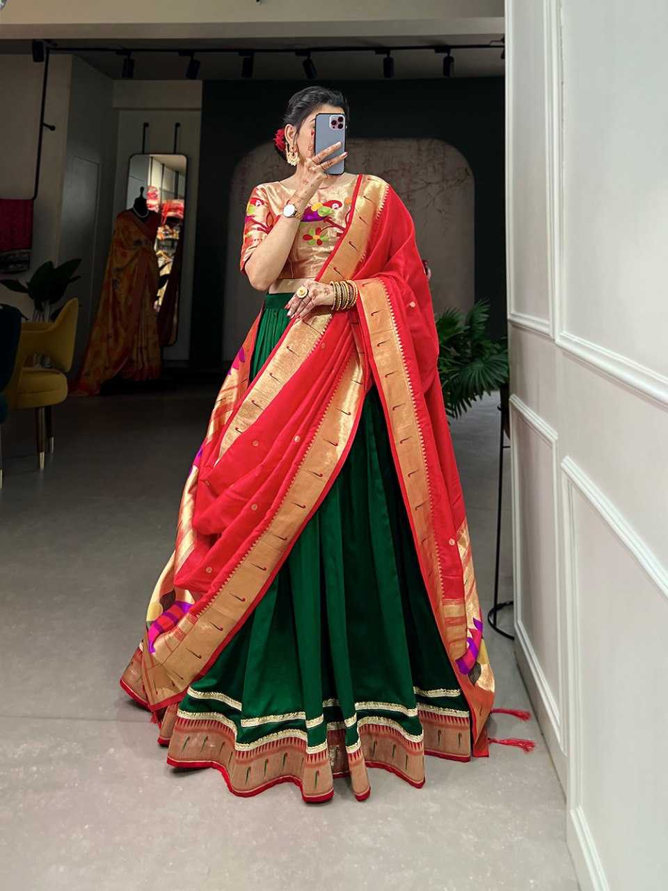 Ynf Paithani Silk RIN197 2016 Lehengas Wholesale Fancy Lehenga Traditional Lehenga Silk Lehenga Paithani Lehenga Manufacturer