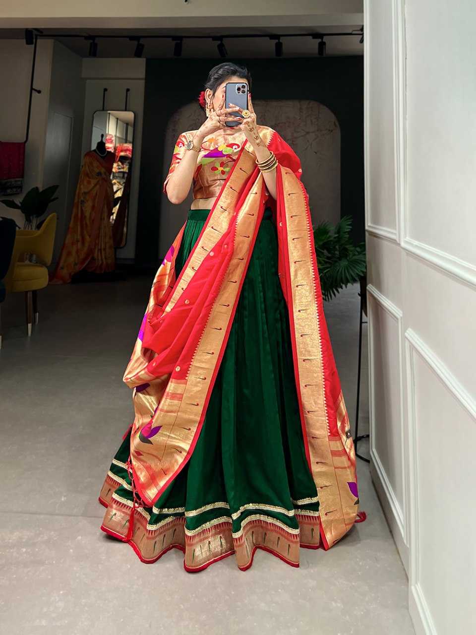 Ynf Paithani Silk RIN197 2016 Lehengas Wholesale Fancy Lehenga Traditional Lehenga Silk Lehenga Paithani Lehenga Manufacturer