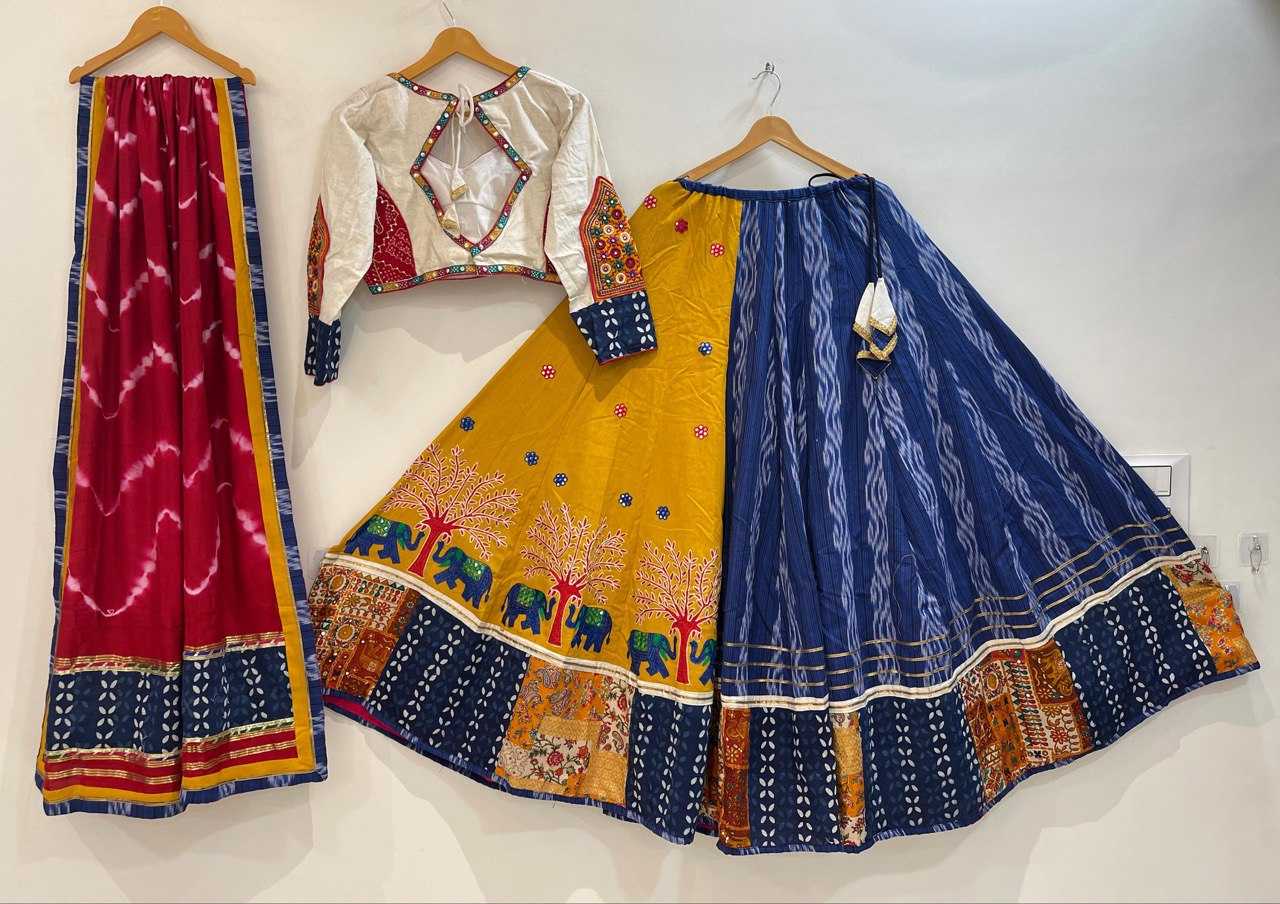 Ynf Pure Bandhej KESH444 Bandhej print Lehengas Wholesale Rajwada Lehenga Chaniya Choli Fish Cut Lehenga Manufacturer