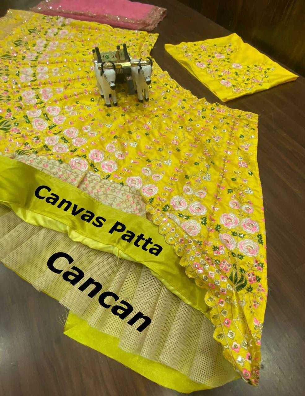 Ynf Satin Silk RIN108 1383 Lehengas Wholesale Embroidered Lehenga Lehenga For Haldi Sequins Lehenga Lehenga With Cancan Manufacturer