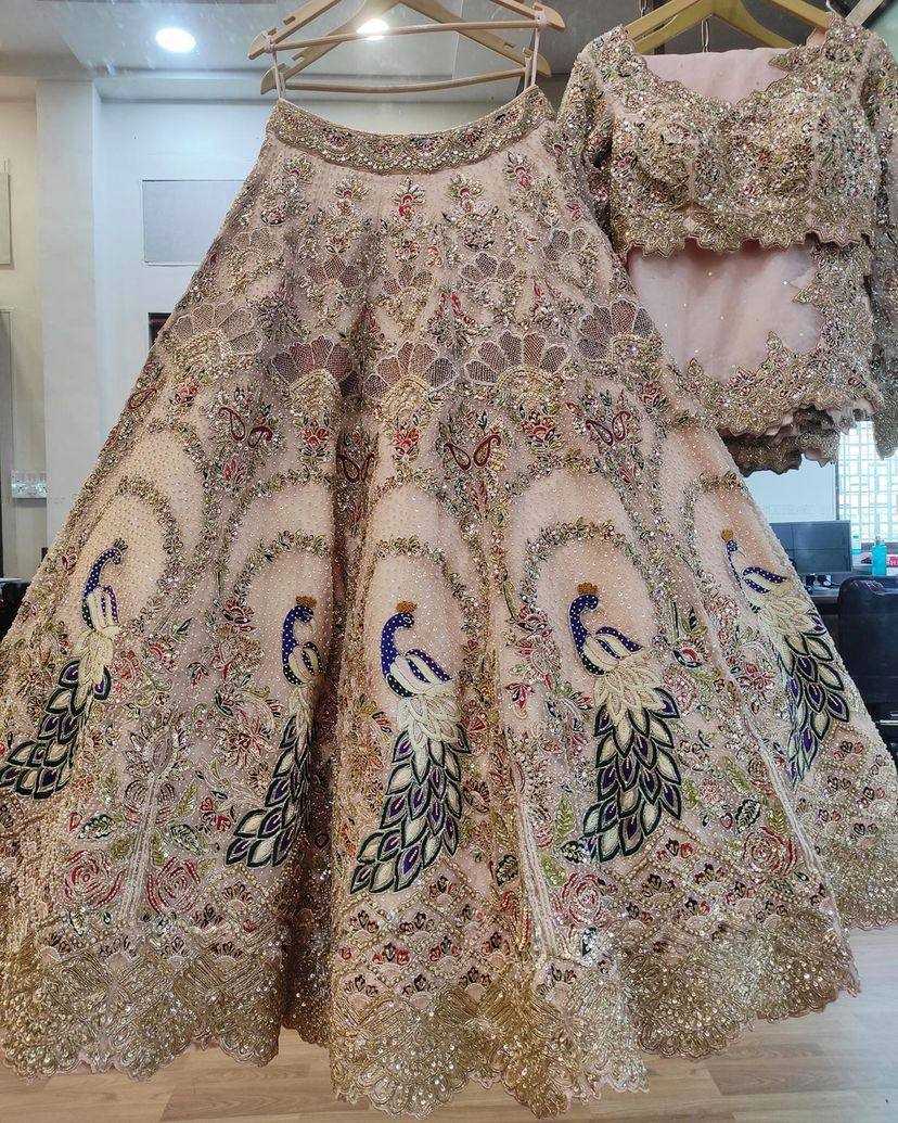 Ynf Soft Net RIN108 1521 Lehengas Wholesale Embroidered Lehenga Fish Cut Lehenga Sequins Lehenga Lehenga With Cancan Manufacturer