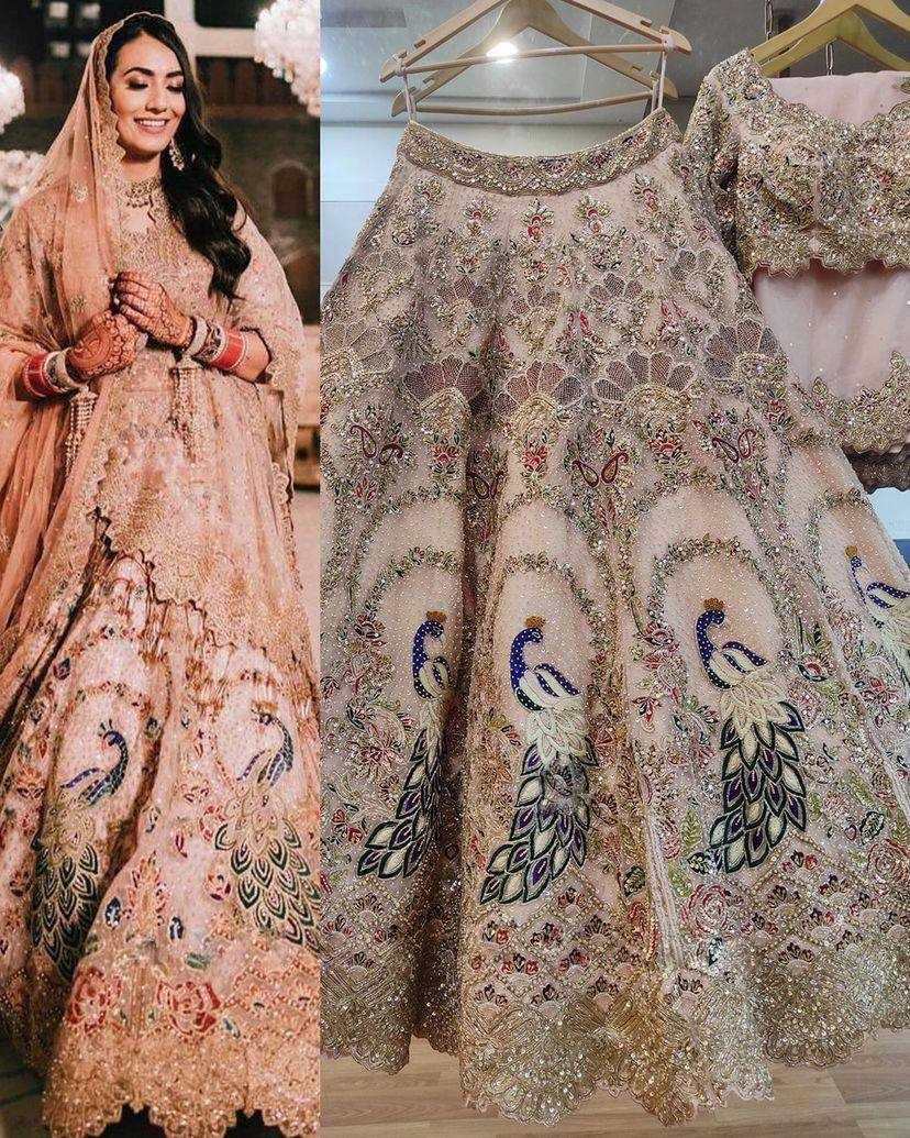 Ynf Soft Net RIN108 1521 Lehengas Wholesale Embroidered Lehenga Fish Cut Lehenga Sequins Lehenga Lehenga With Cancan Manufacturer
