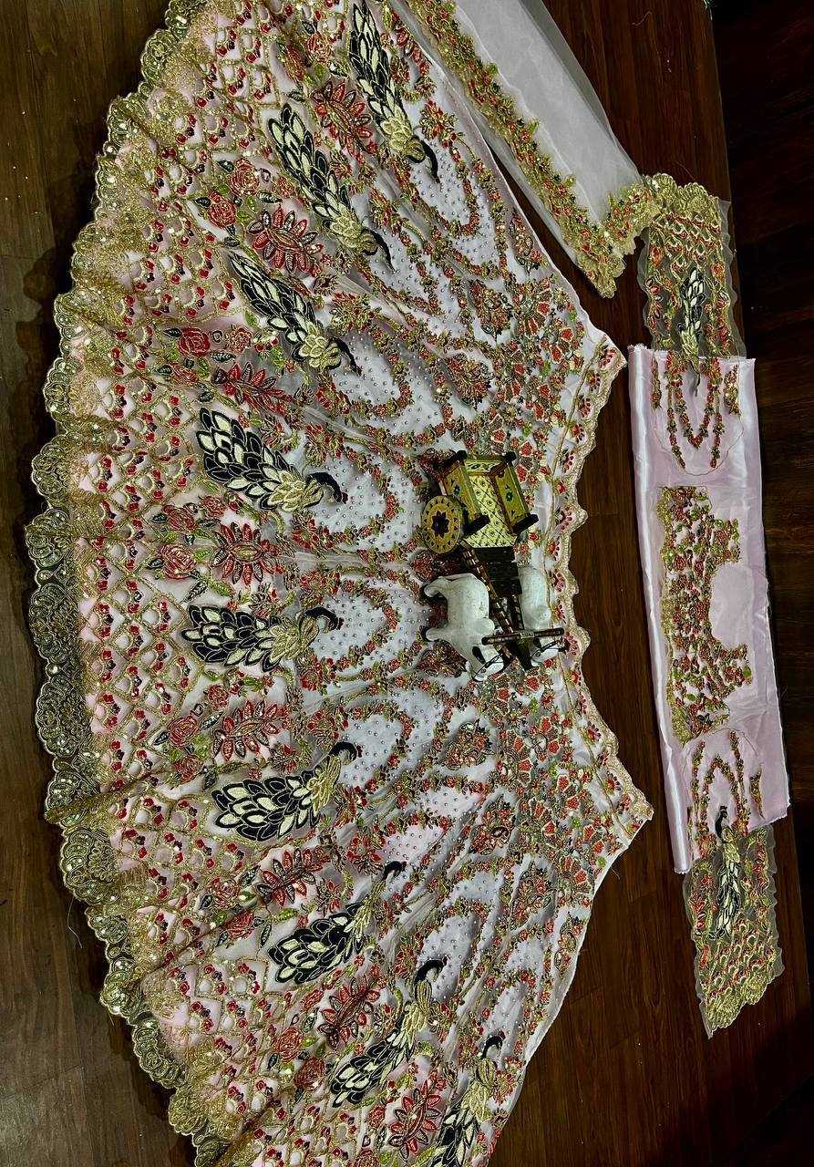 Ynf Soft Net RIN108 1521 Lehengas Wholesale Embroidered Lehenga Fish Cut Lehenga Sequins Lehenga Lehenga With Cancan Manufacturer