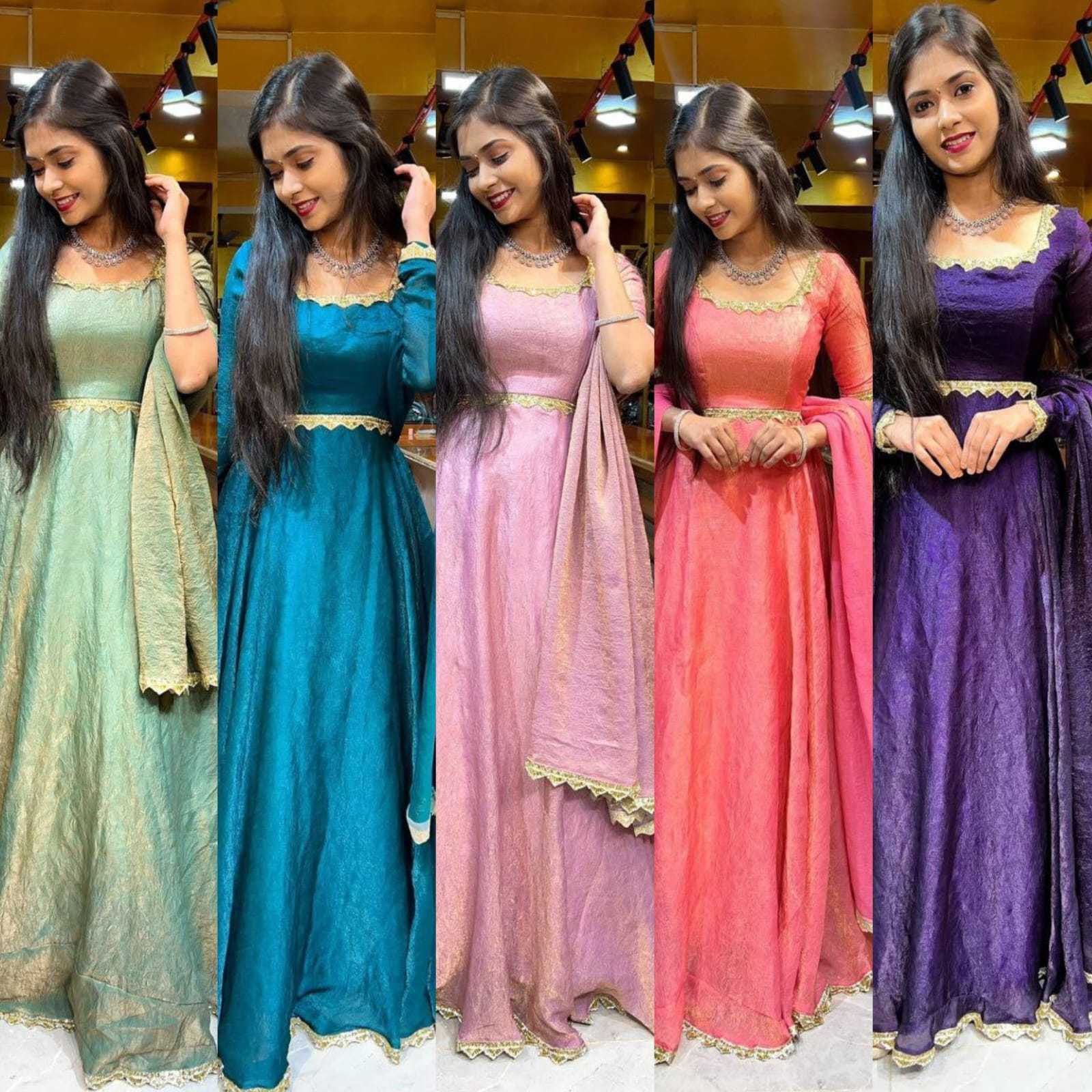 Ynf Soft Silk RIN157 3126 Gowns Rakhi Collections Festive Collections Wholesale Fancy Gowns Party Gowns Silk Gowns Manufacturer