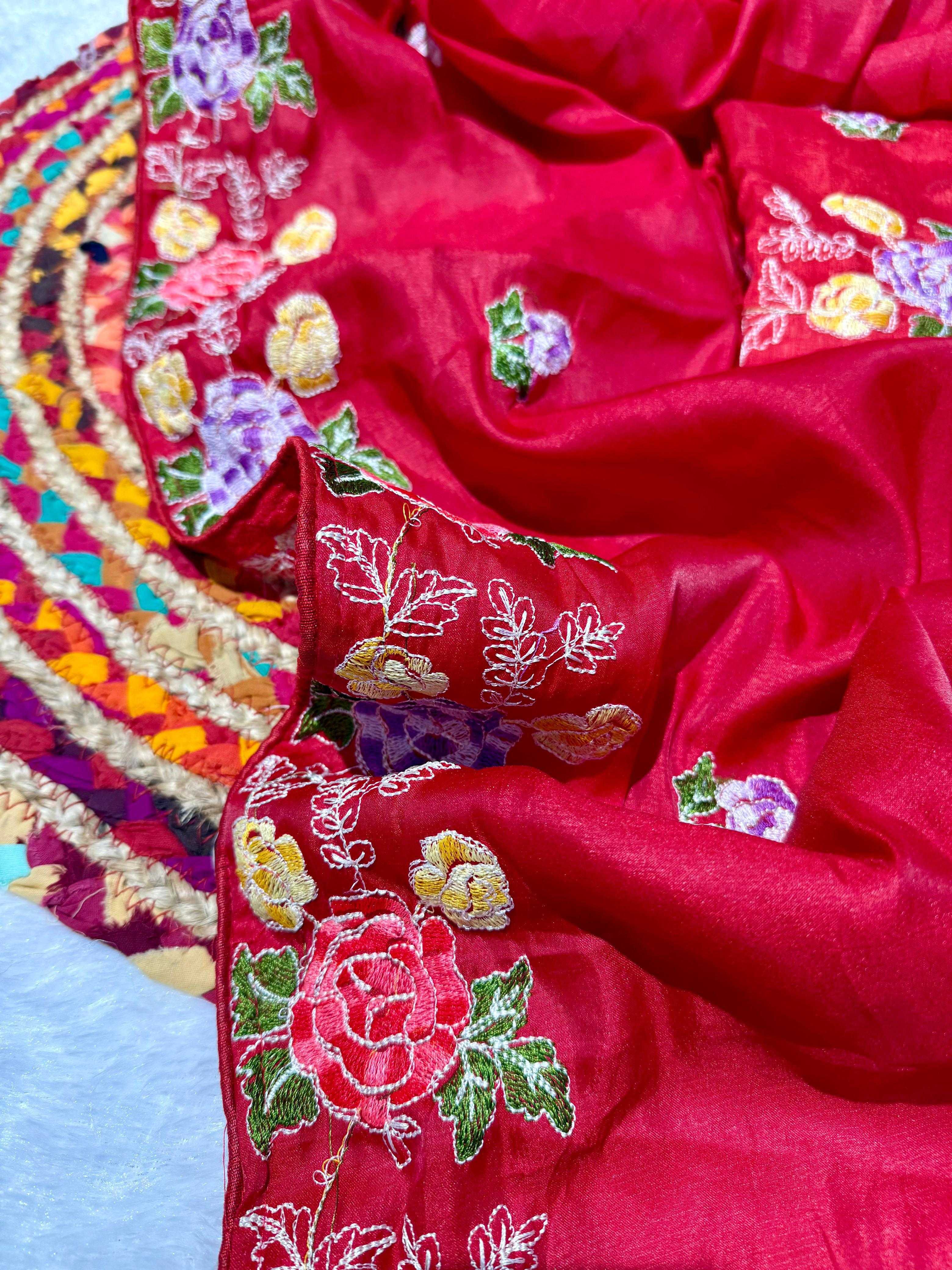 Ynf Tussar Silk RIN164 194 Sarees Wholesale Embroidered Sarees Tussar Sarees Manufacturer