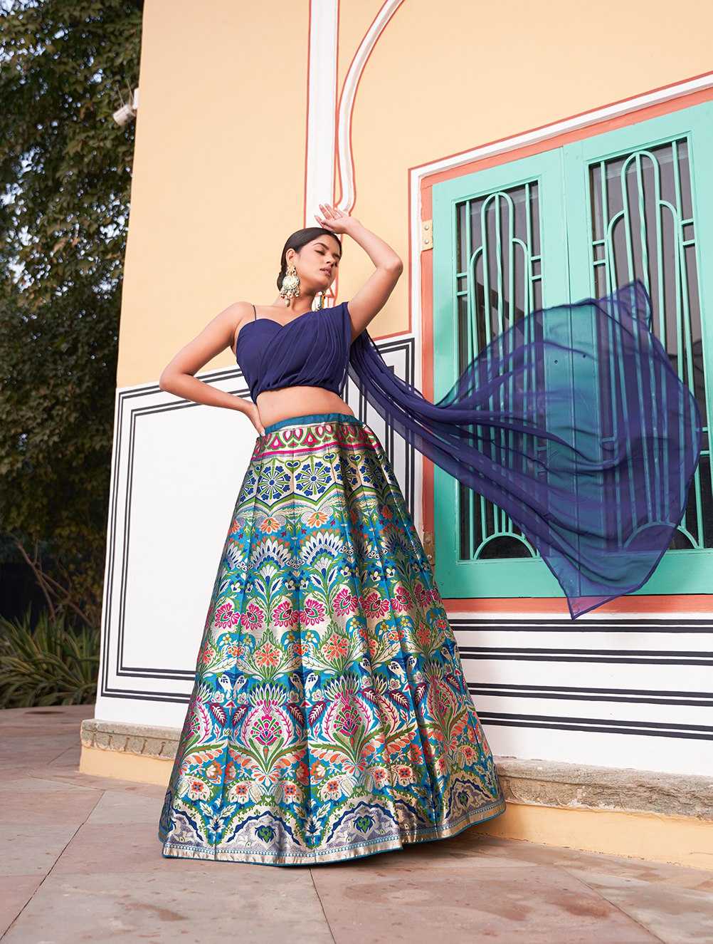 Ynf Banarasi Soft Silk KESH134 2046 Lehengas Wholesale Fancy Lehenga Silk Lehenga Zari Work Lehenga Banarasi Lehenga Indo-Western Lehenga Manufacturer