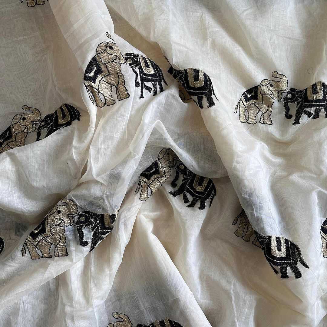 Ynf Chanderi Silk RIN178 219 Sarees Wedding Collections Festive Collections Wholesale Chanderi Sarees Embroidered Sarees Zari Sarees Manufacturer