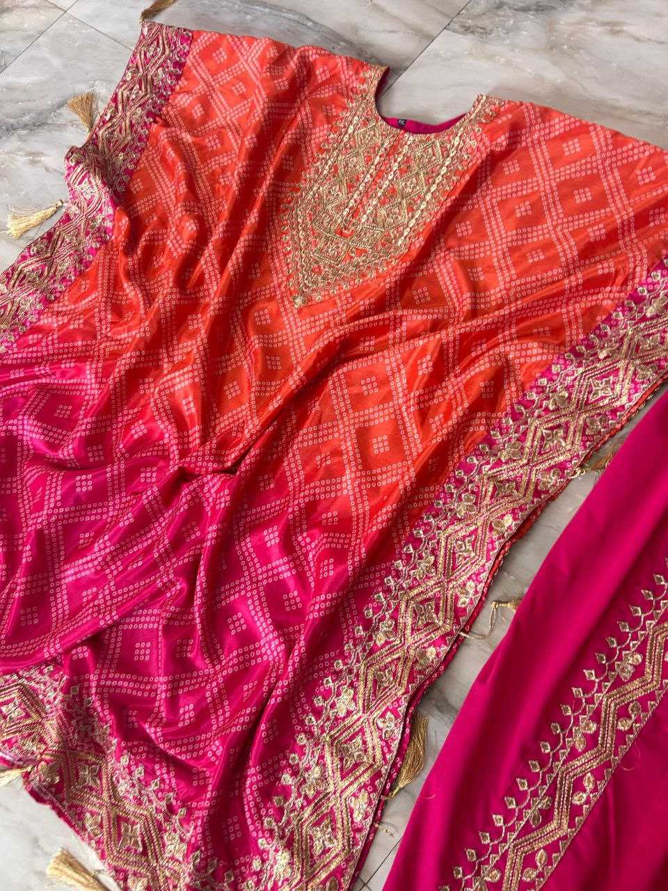 Ynf Chinon Silk KESH495 DHOTI SET Kurti Wholesale Festive Kurtis Embroidered Kurtis Kurtis With Dhoti Kaftan Kurtis Manufacturer