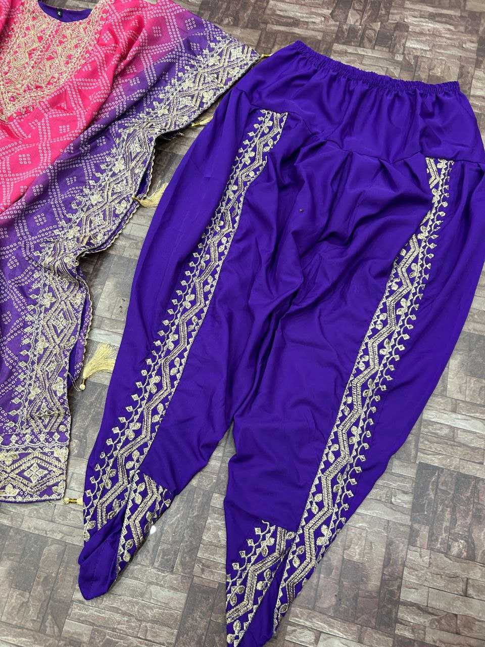 Ynf Chinon Silk KESH495 DHOTI SET Kurti Wholesale Festive Kurtis Embroidered Kurtis Kurtis With Dhoti Kaftan Kurtis Manufacturer