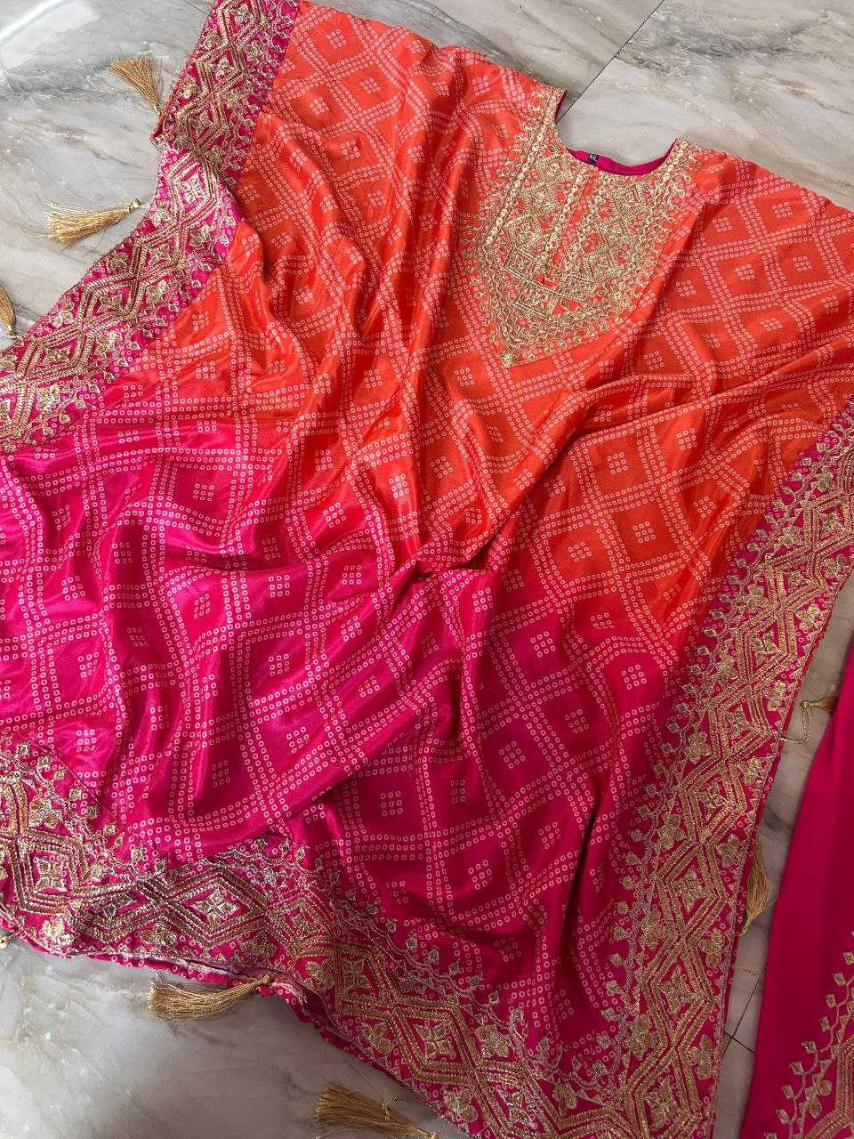 Ynf Chinon Silk KESH495 DHOTI SET Kurti Wholesale Festive Kurtis Embroidered Kurtis Kurtis With Dhoti Kaftan Kurtis Manufacturer