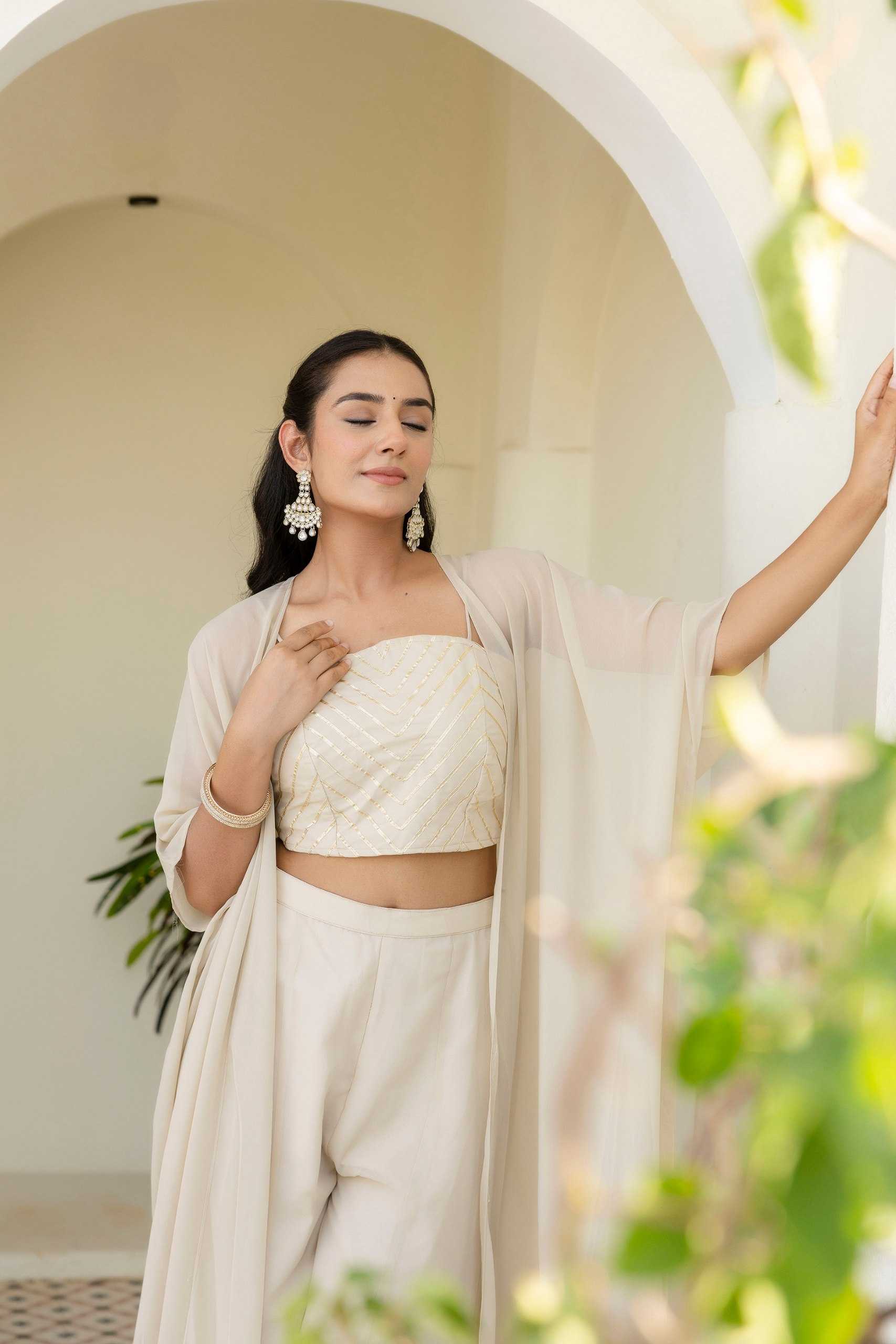 Ynf Georgette RIN228 366 Suits & Dresses Wholesale Ladies Suits Indo Western Dresses White Salwar Suit Manufacturer