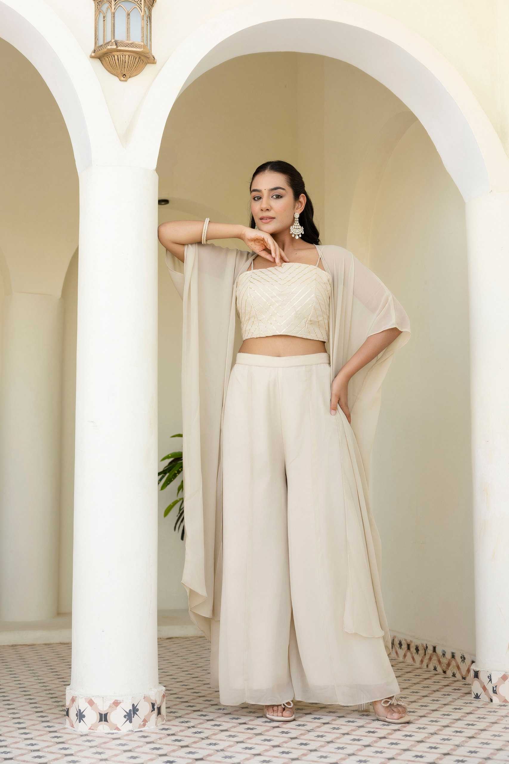 Ynf Georgette RIN228 366 Suits & Dresses Wholesale Ladies Suits Indo Western Dresses White Salwar Suit Manufacturer