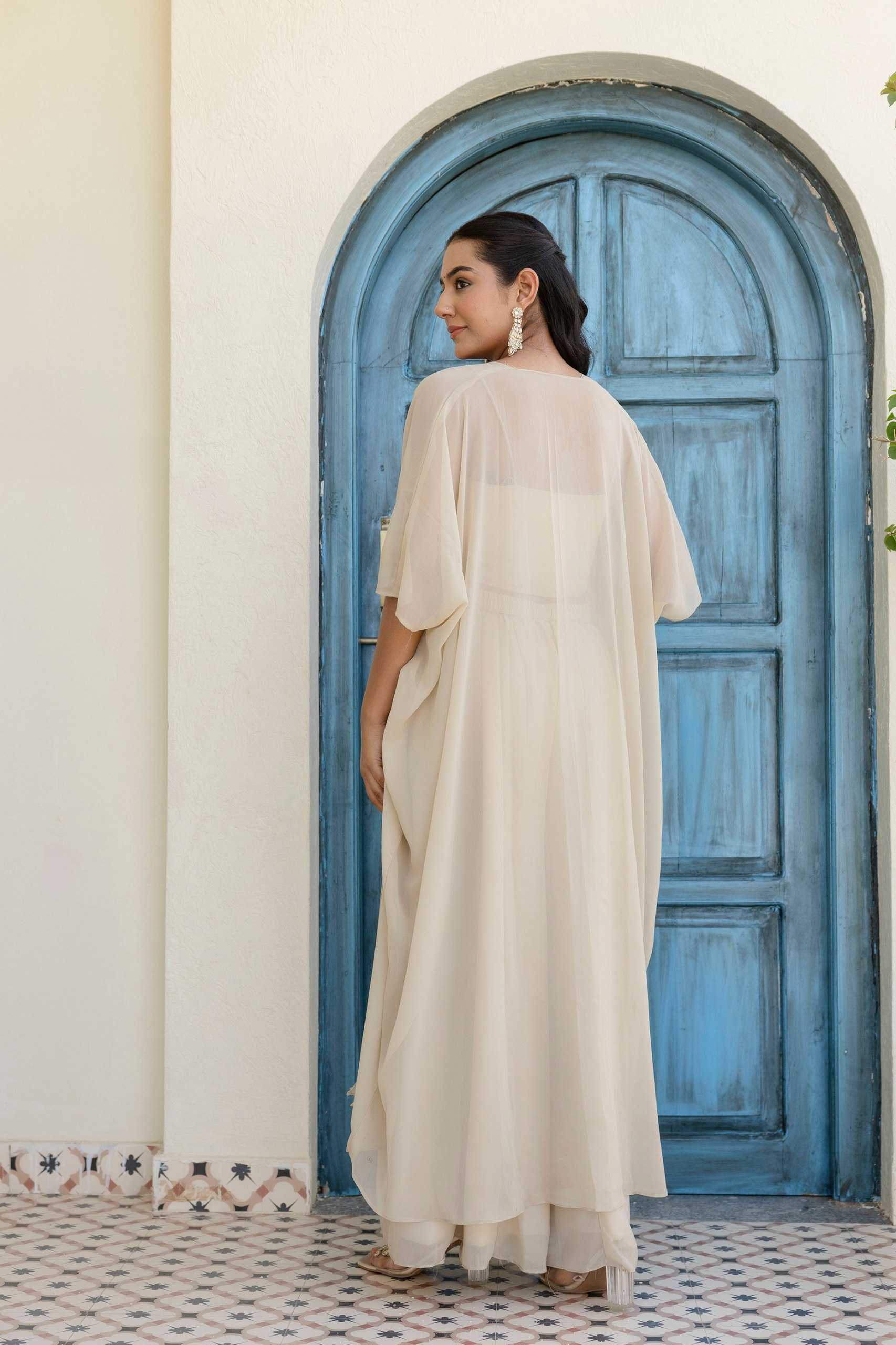 Ynf Georgette RIN228 366 Suits & Dresses Wholesale Ladies Suits Indo Western Dresses White Salwar Suit Manufacturer