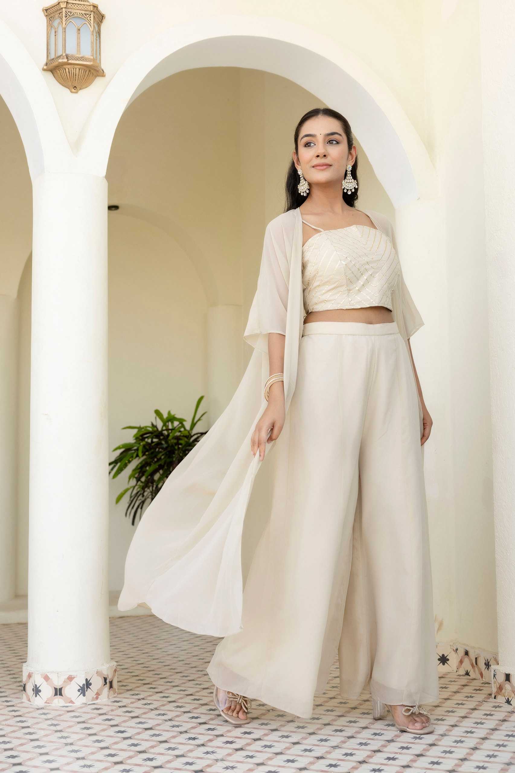 Ynf Georgette RIN228 366 Suits & Dresses Wholesale Ladies Suits Indo Western Dresses White Salwar Suit Manufacturer