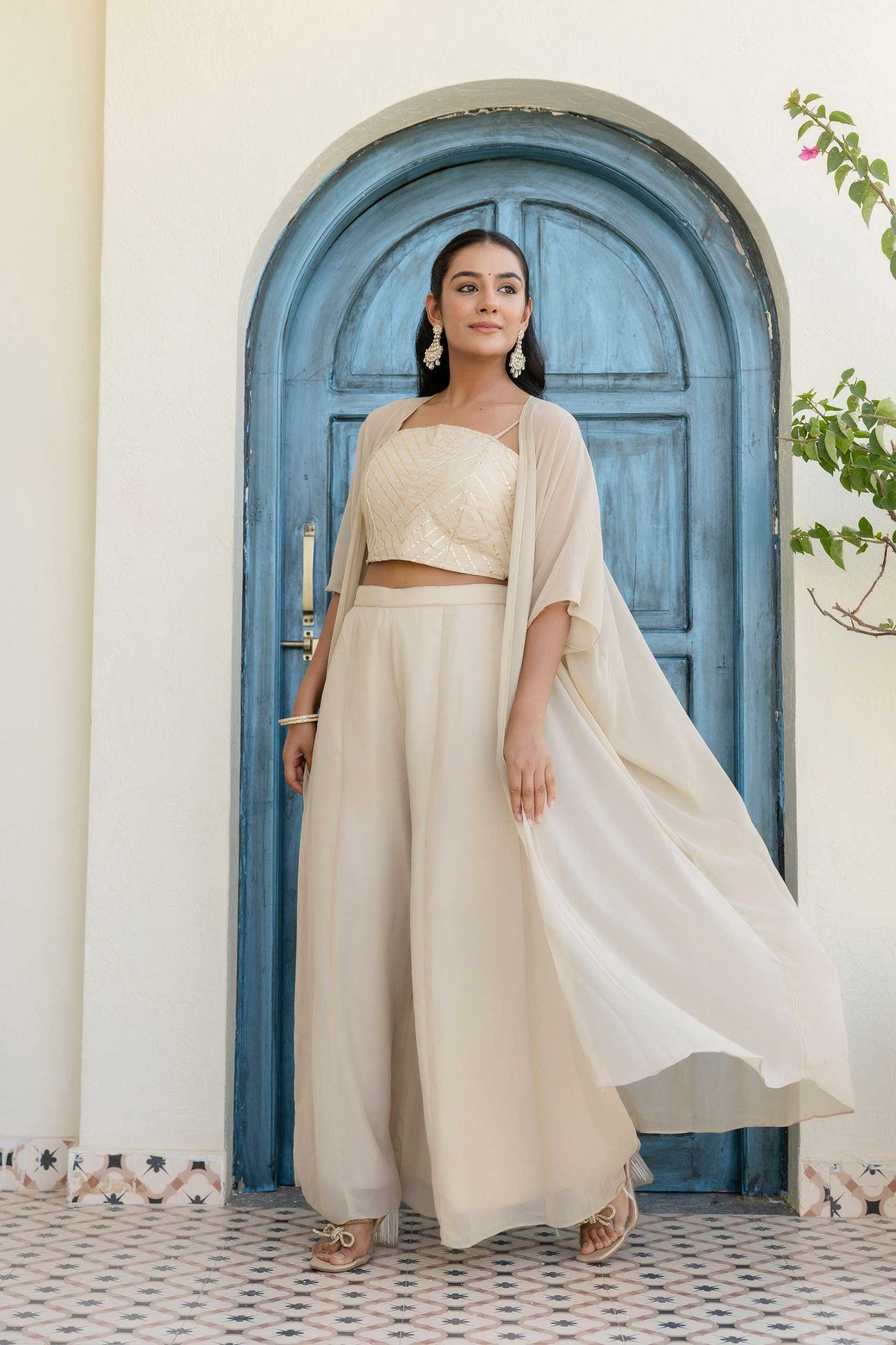 Ynf Georgette RIN228 366 Suits & Dresses Wholesale Ladies Suits Indo Western Dresses White Salwar Suit Manufacturer