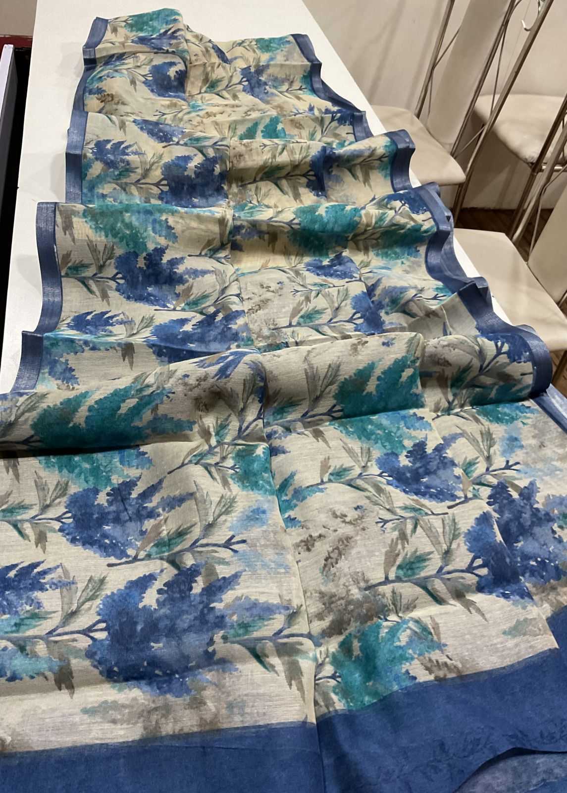 Ynf Linen KESH484 220 Sarees Wedding Collections Festive Collections Wholesale Printed Sarees Linen Sarees Sarees With Blouse Manufacturer