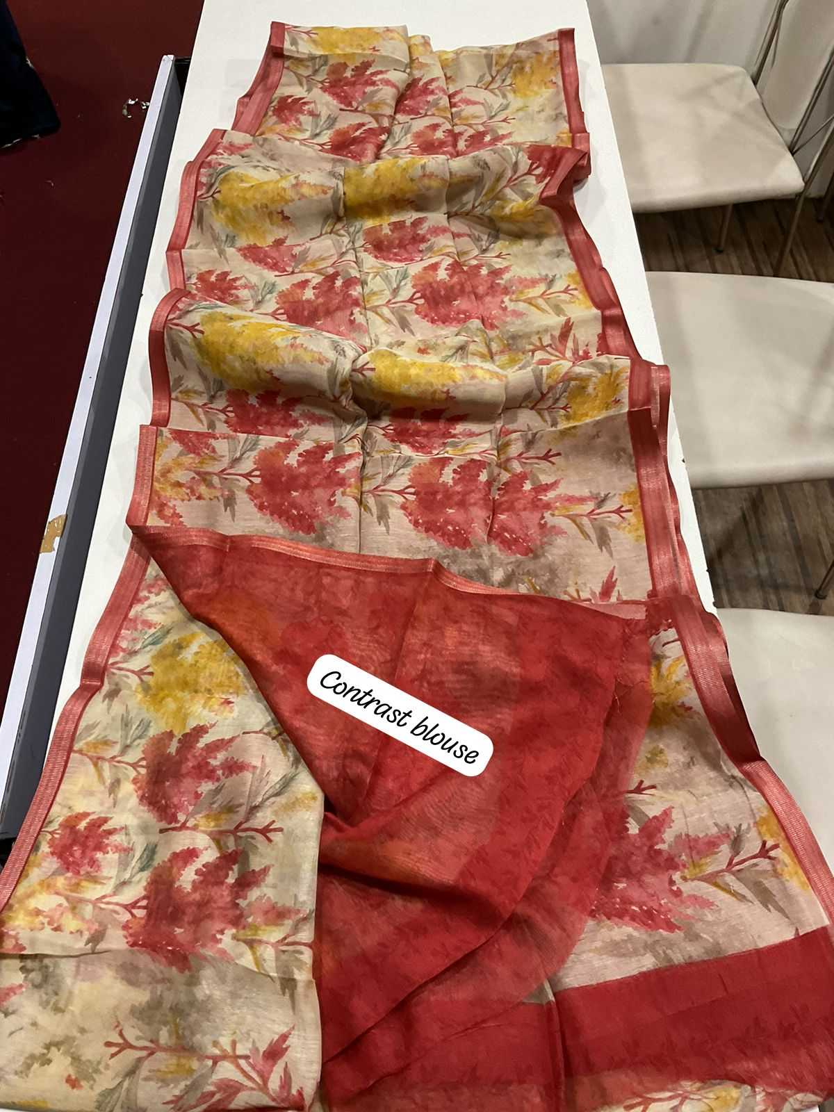 Ynf Linen KESH484 220 Sarees Wedding Collections Festive Collections Wholesale Printed Sarees Linen Sarees Sarees With Blouse Manufacturer