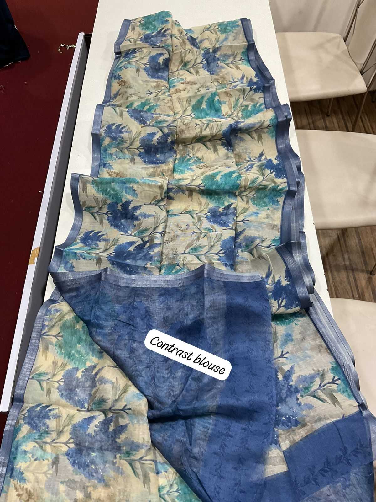 Ynf Linen KESH484 220 Sarees Wedding Collections Festive Collections Wholesale Printed Sarees Linen Sarees Sarees With Blouse Manufacturer