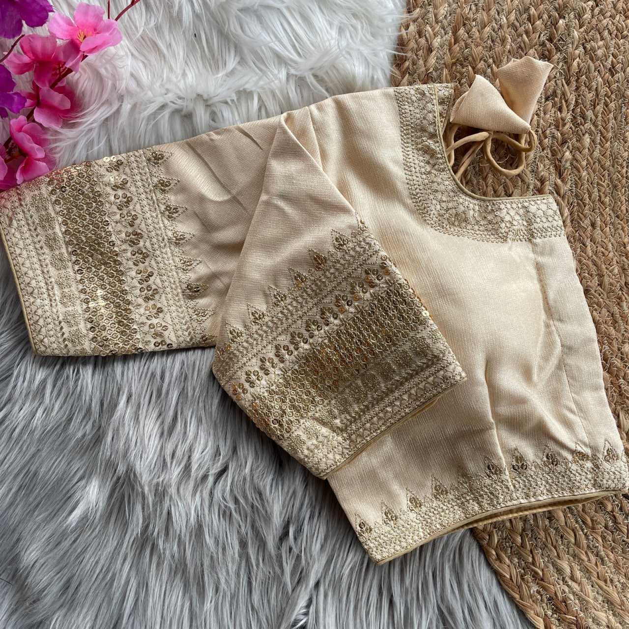 Ynf Milan Silk KESH426 1070 Readymade Blouses Wedding Collections Festive Collections Wholesale Sequence Embroidery Blouse Silk Blouse Wedding Outfits Manufacturer