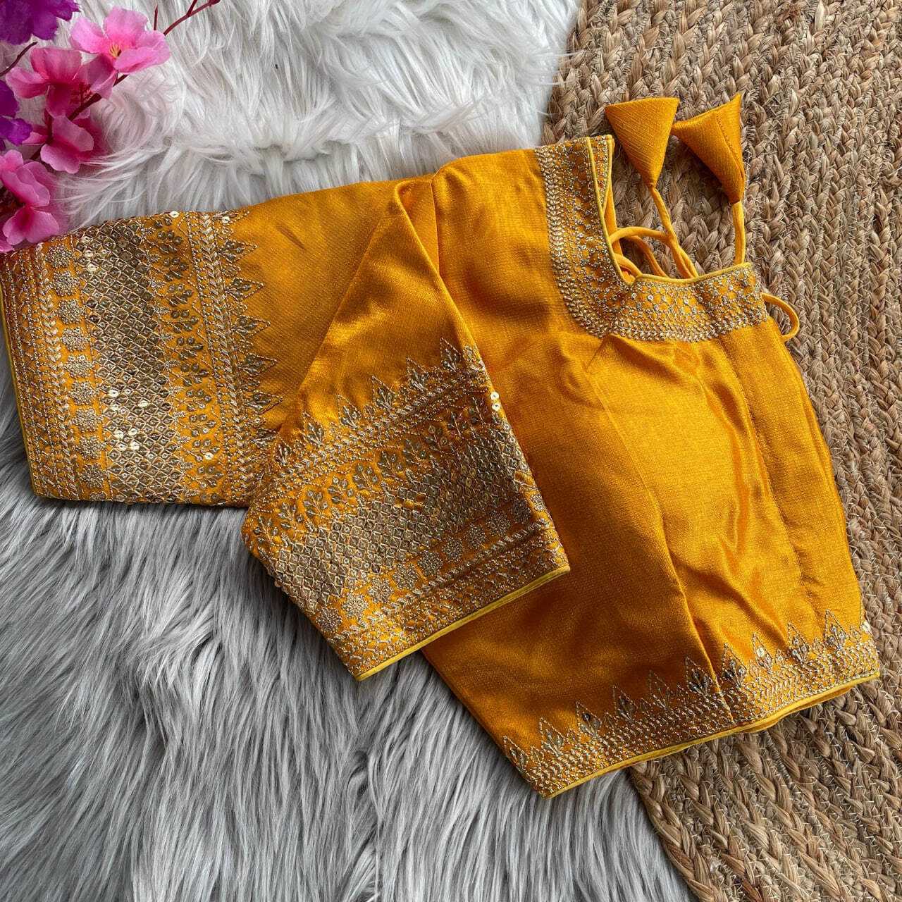 Ynf Milan Silk KESH426 1070 Readymade Blouses Wedding Collections Festive Collections Wholesale Sequence Embroidery Blouse Silk Blouse Wedding Outfits Manufacturer