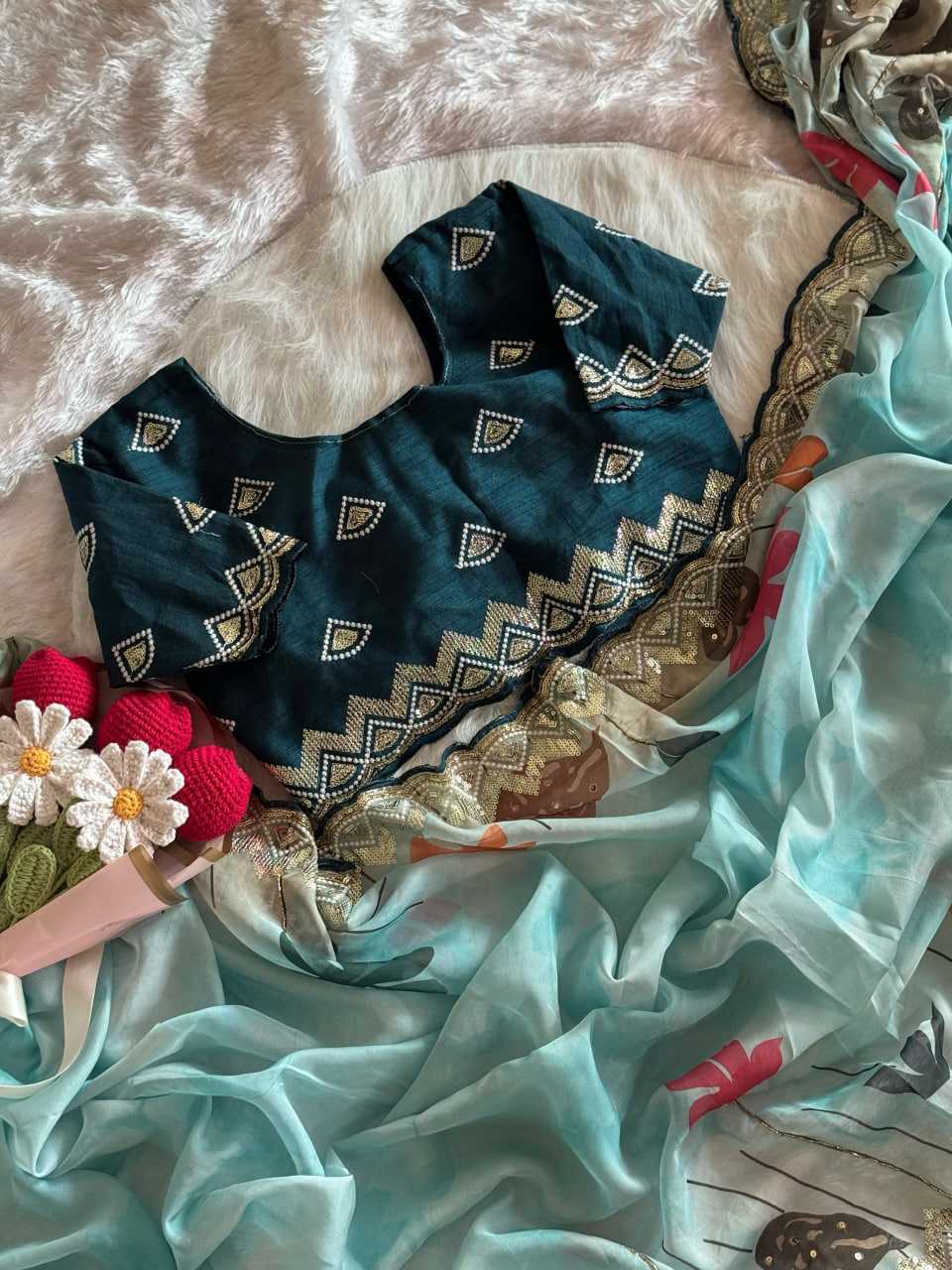 Ynf Organza RIN105 MELODY Sarees Wedding Collections Festive Collections Wholesale Organza Sarees Printed Sarees Embroidered Sarees Manufacturer
