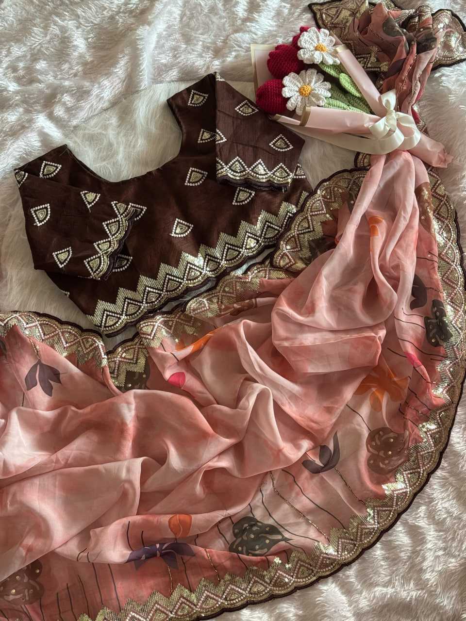 Ynf Organza RIN105 MELODY Sarees Wedding Collections Festive Collections Wholesale Organza Sarees Printed Sarees Embroidered Sarees Manufacturer