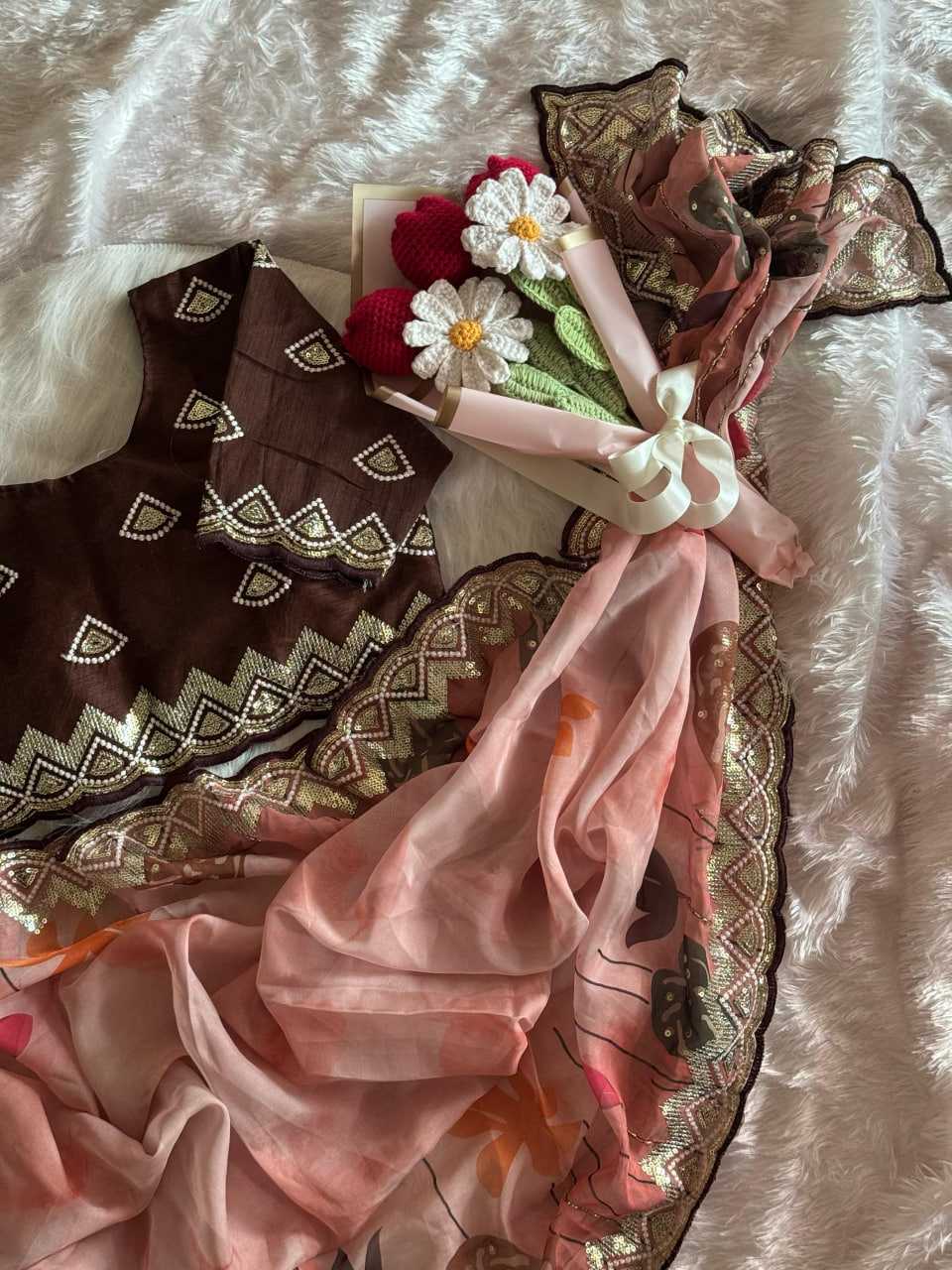 Ynf Organza RIN105 MELODY Sarees Wedding Collections Festive Collections Wholesale Organza Sarees Printed Sarees Embroidered Sarees Manufacturer