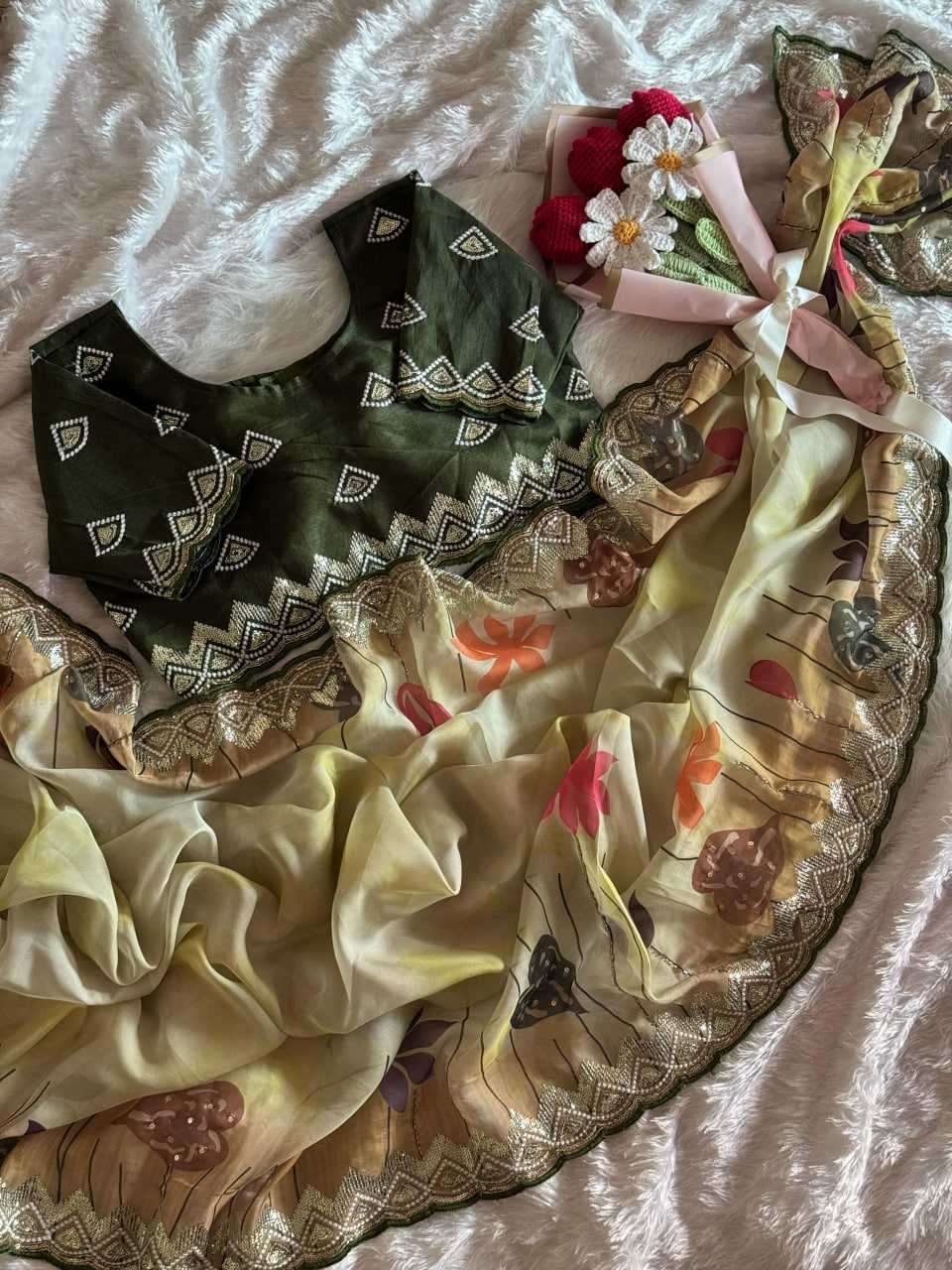 Ynf Organza RIN105 MELODY Sarees Wedding Collections Festive Collections Wholesale Organza Sarees Printed Sarees Embroidered Sarees Manufacturer