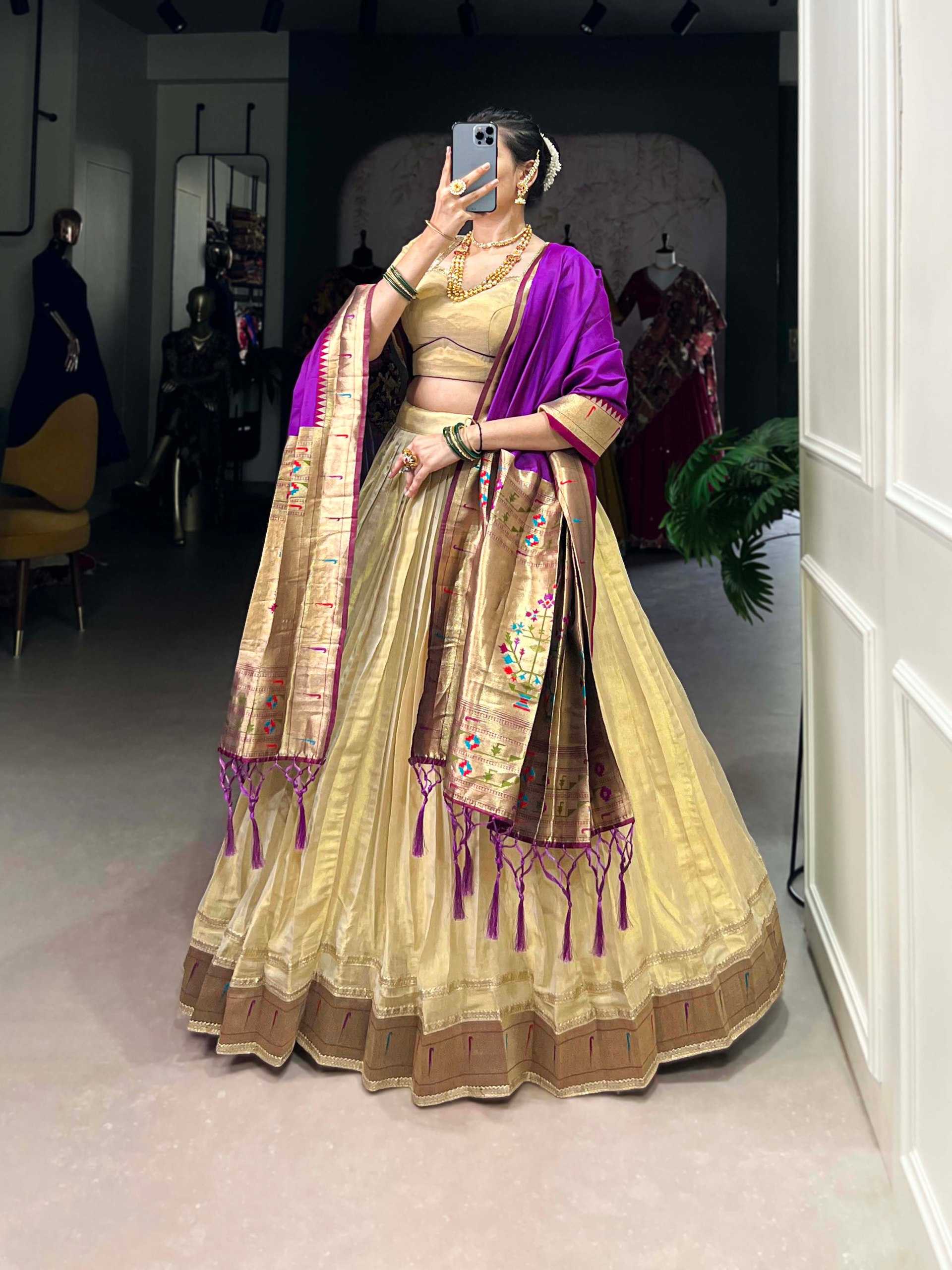 Ynf Paithani Silk KESH134 2012 Lehengas Wedding Collections Festive Collections Wholesale Designer Lehenga Wedding Lehenga Onam Collections Manufacturer
