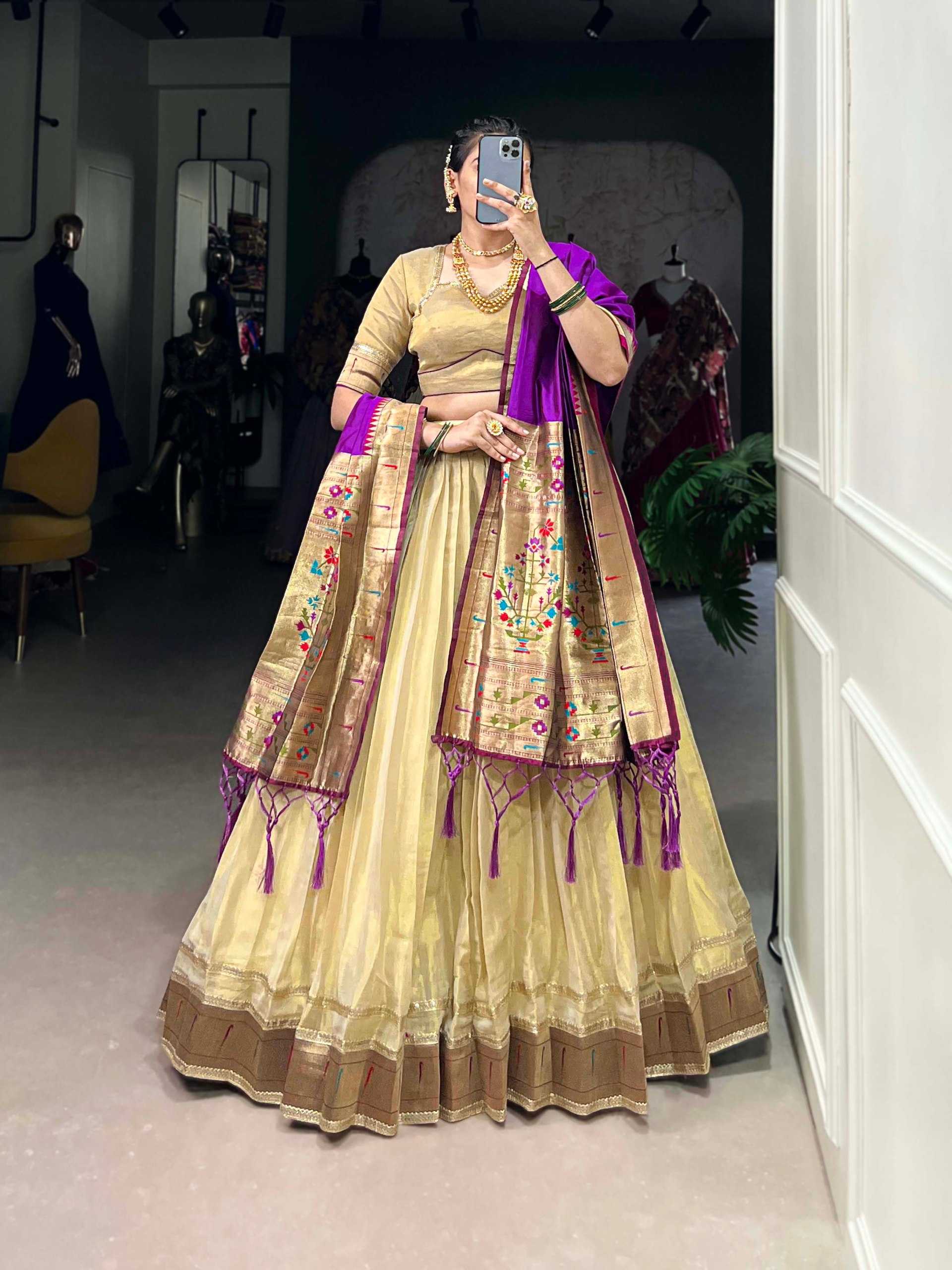 Ynf Paithani Silk KESH134 2012 Lehengas Wedding Collections Festive Collections Wholesale Designer Lehenga Wedding Lehenga Onam Collections Manufacturer