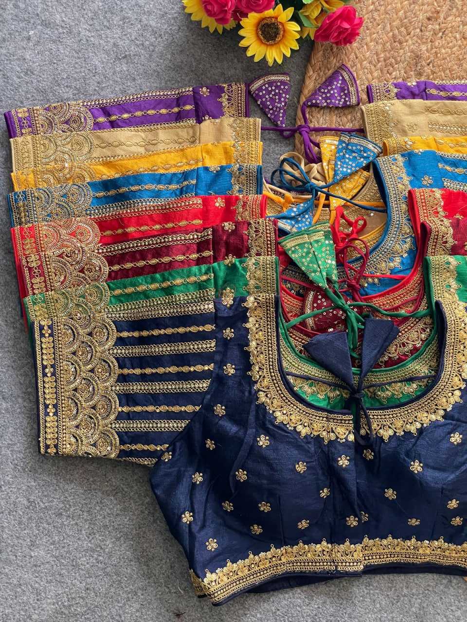 Ynf Phantom Silk KESH426 RUMA Readymade Blouses Wedding Collections Festive Collections Wholesale Sequence Embroidery Blouse Party Wear Blouse Silk Blouse Manufacturer
