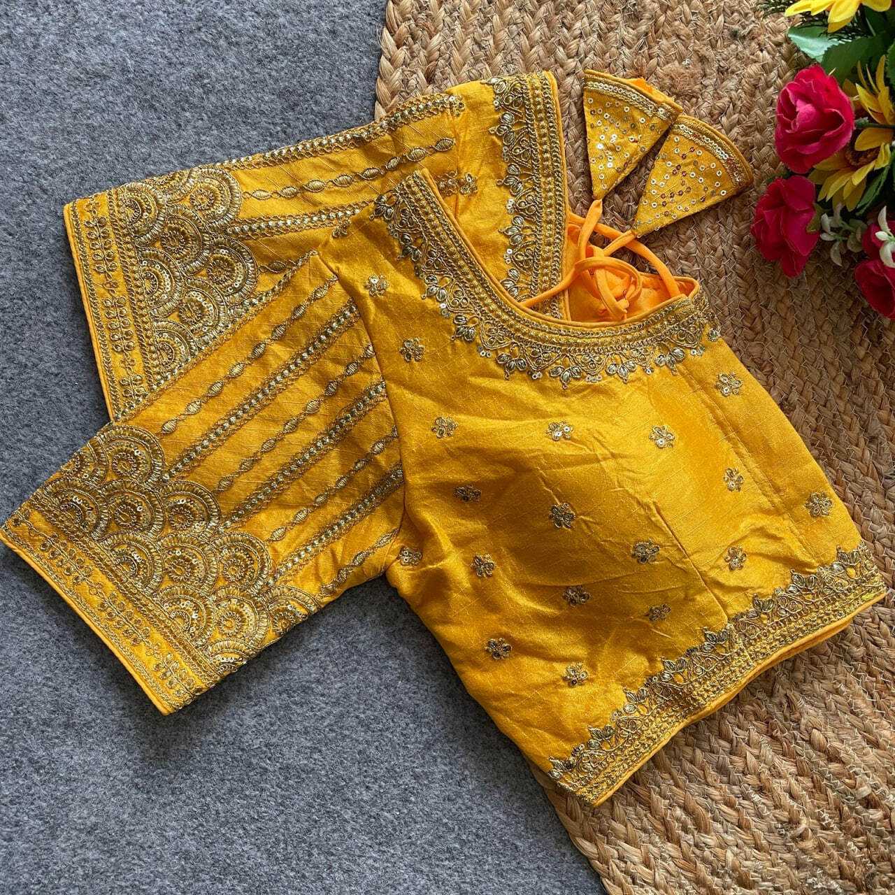 Ynf Phantom Silk KESH426 RUMA Readymade Blouses Wedding Collections Festive Collections Wholesale Sequence Embroidery Blouse Party Wear Blouse Silk Blouse Manufacturer