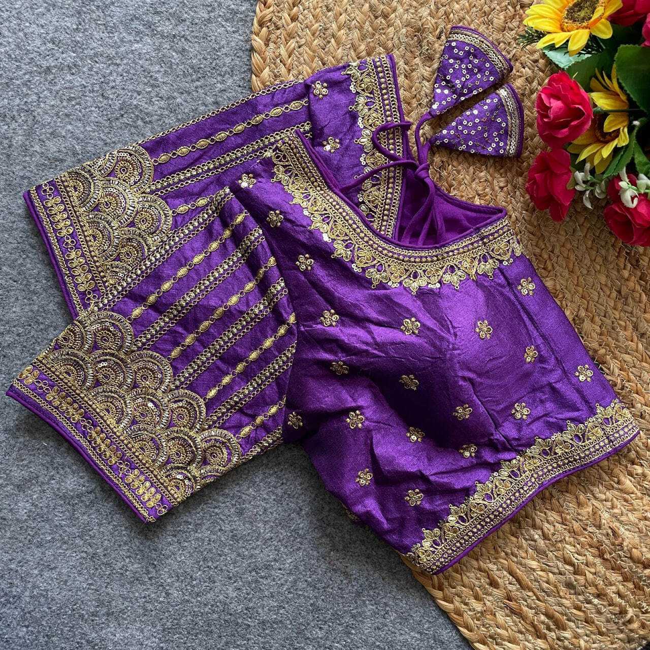 Ynf Phantom Silk KESH426 RUMA Readymade Blouses Wedding Collections Festive Collections Wholesale Sequence Embroidery Blouse Party Wear Blouse Silk Blouse Manufacturer