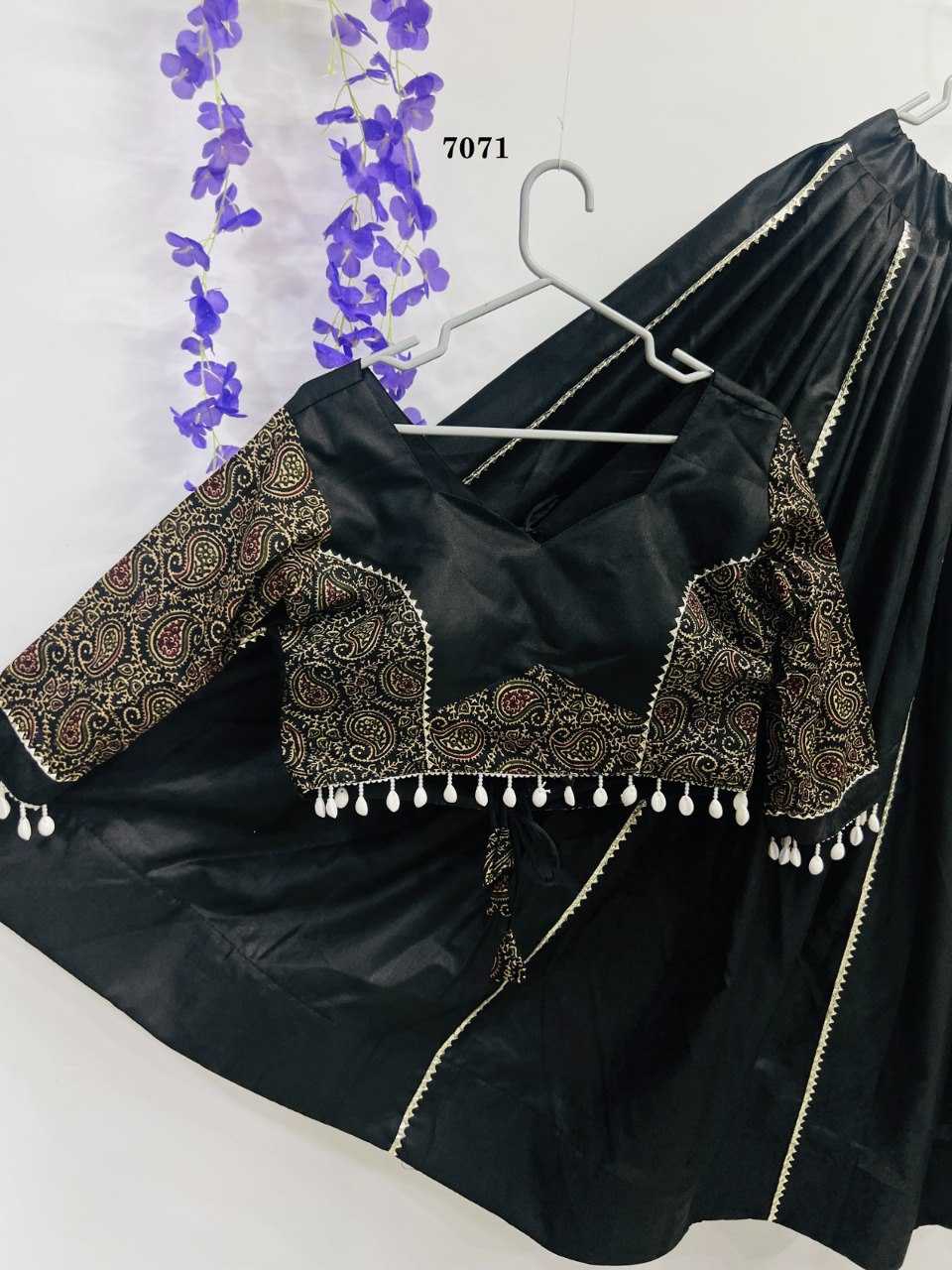 Ynf Pure Cotton RIN227 7071 Lehengas Festive Collections Wholesale Fancy Lehenga Gota Patti Lehenga Navratri Chaniya Choli Manufacturer