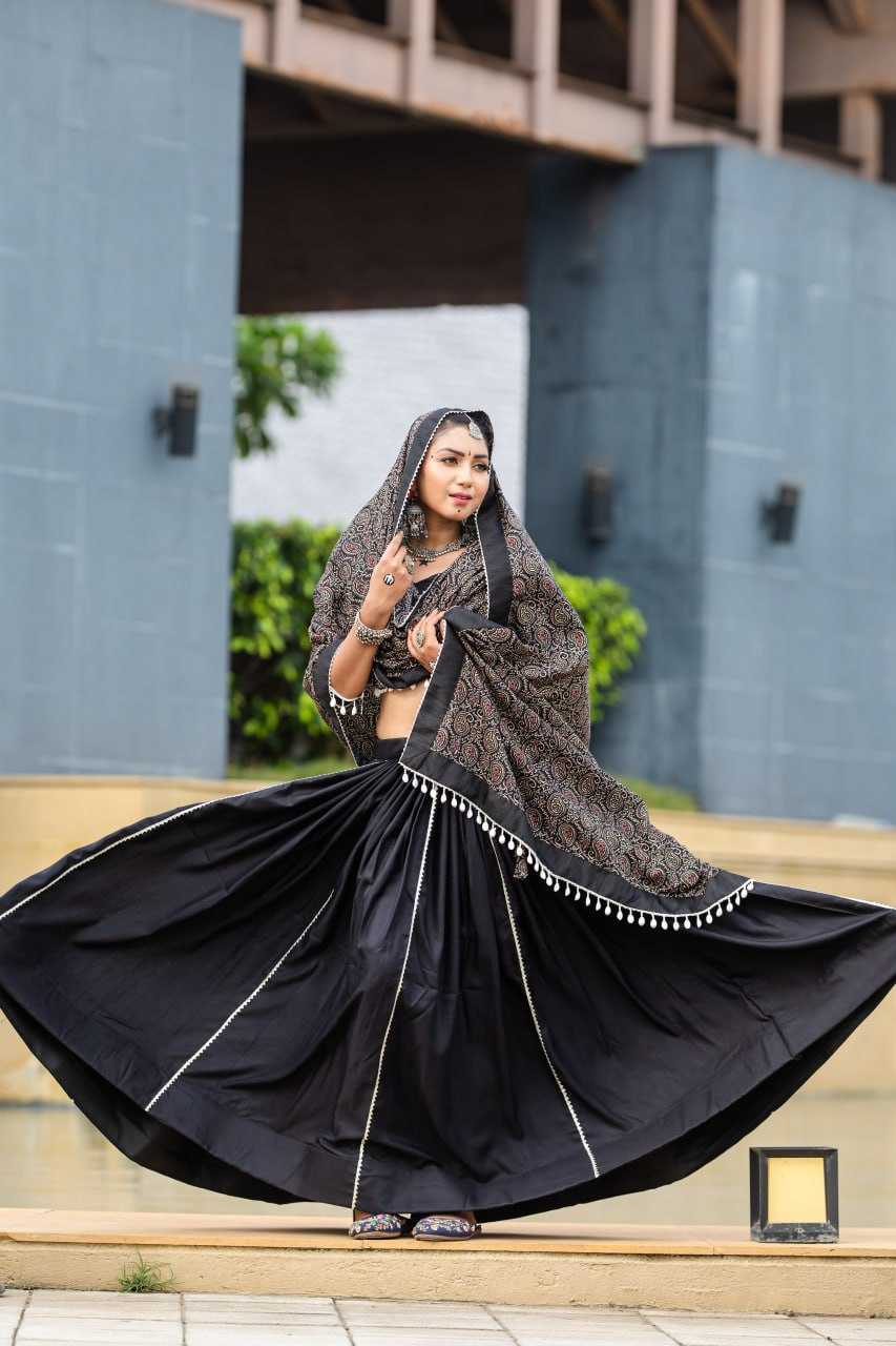 Ynf Pure Cotton RIN227 7071 Lehengas Festive Collections Wholesale Fancy Lehenga Gota Patti Lehenga Navratri Chaniya Choli Manufacturer