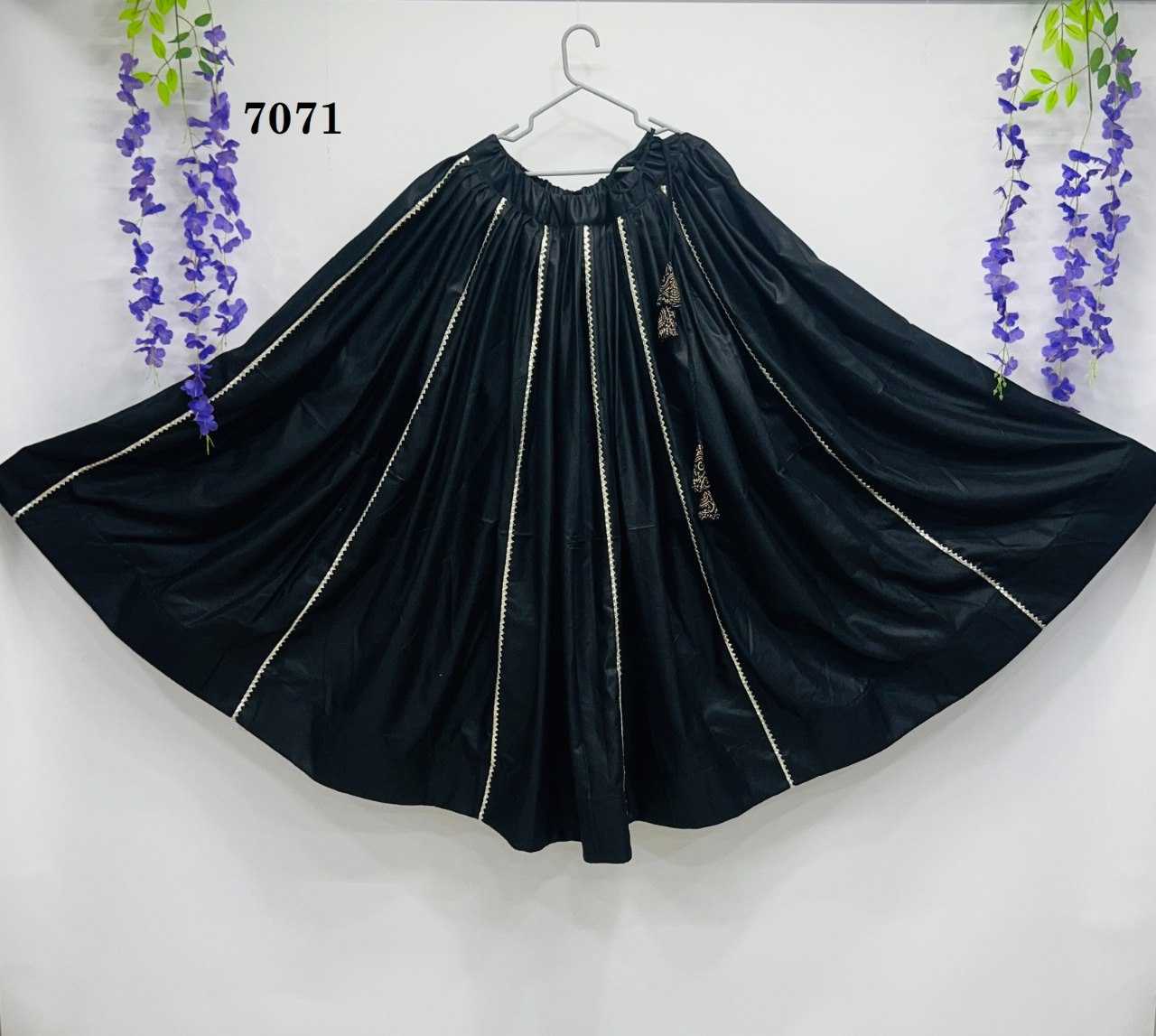 Ynf Pure Cotton RIN227 7071 Lehengas Festive Collections Wholesale Fancy Lehenga Gota Patti Lehenga Navratri Chaniya Choli Manufacturer